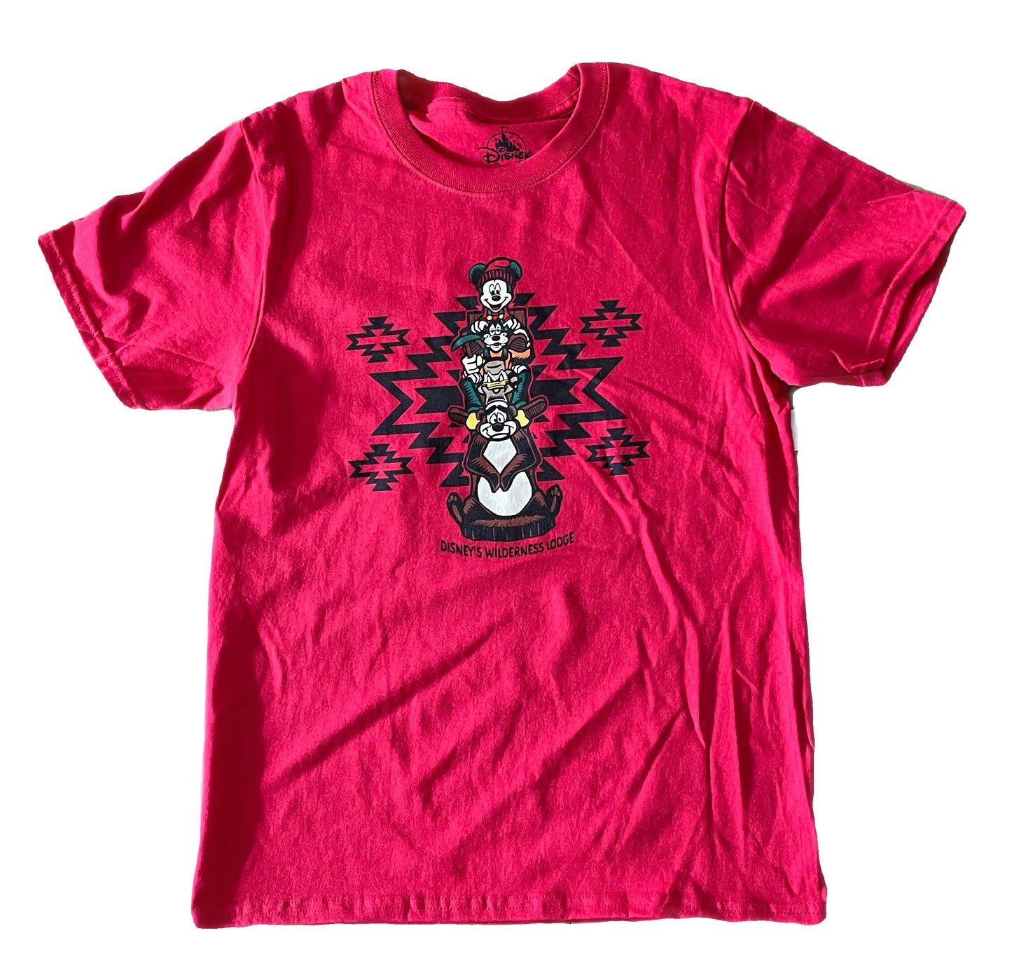 Disney Wilderness Lodge Resort Kids Totem Pole Shirt Large