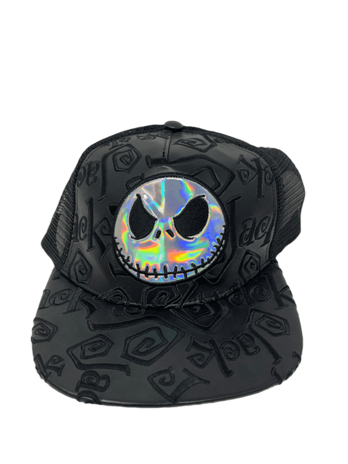 Disney NBC Jack Skellington Flat Bill Baseball Hat for Adults