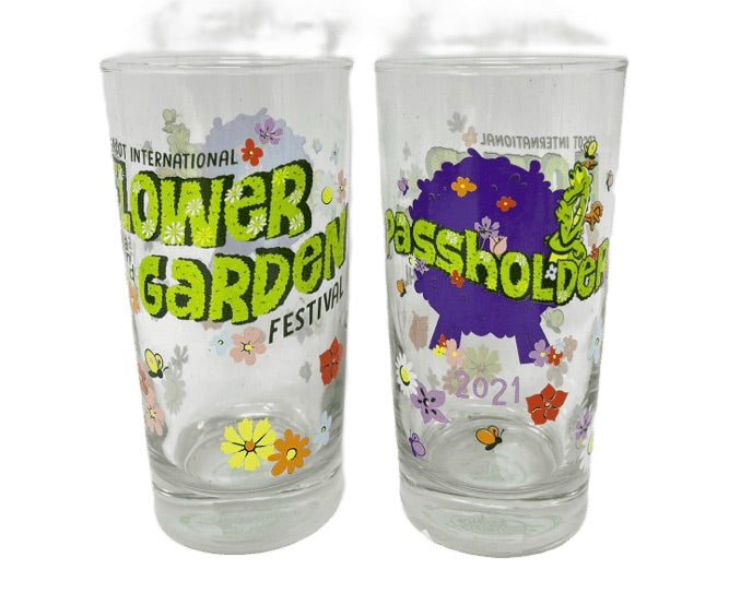 Disney Epcot 2021 Flower and Garden Festival Figment Passholder Glass