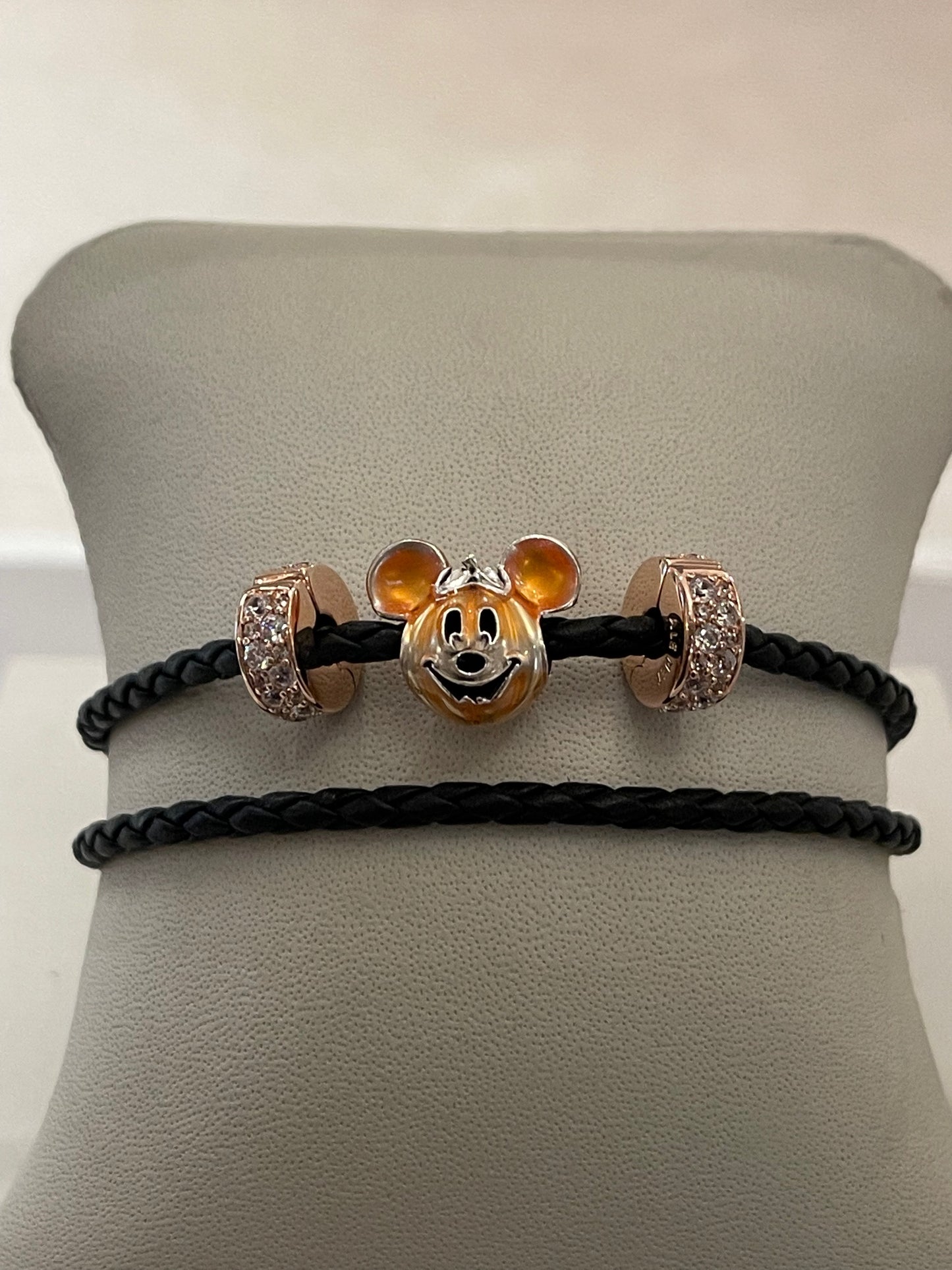 Disney Mickey Pumpkin Boo Pandora Charm Jack o Lantern Halloween