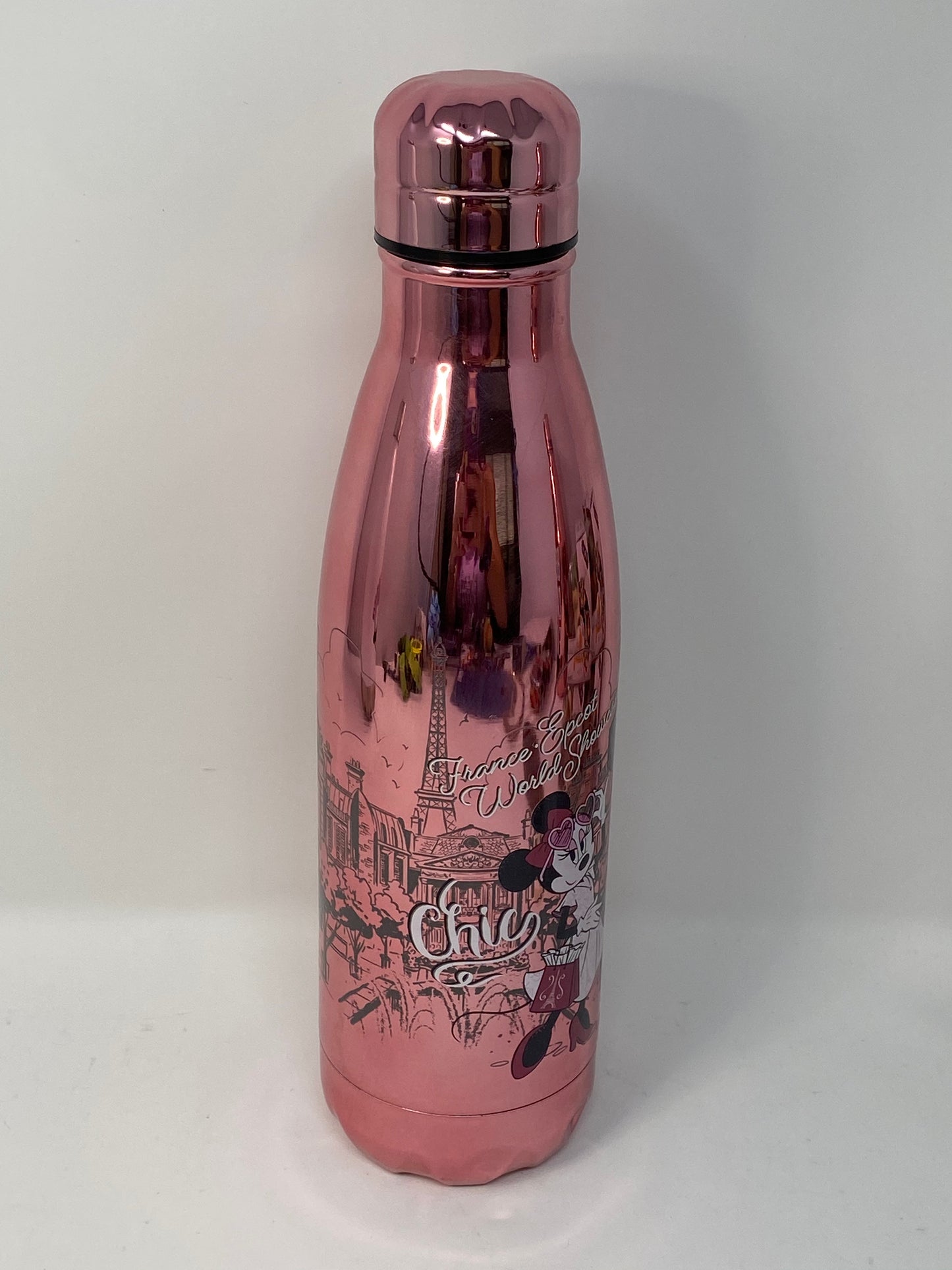 Disney Epcot France World Showcase Minnie Chic Stainless Water Bottle