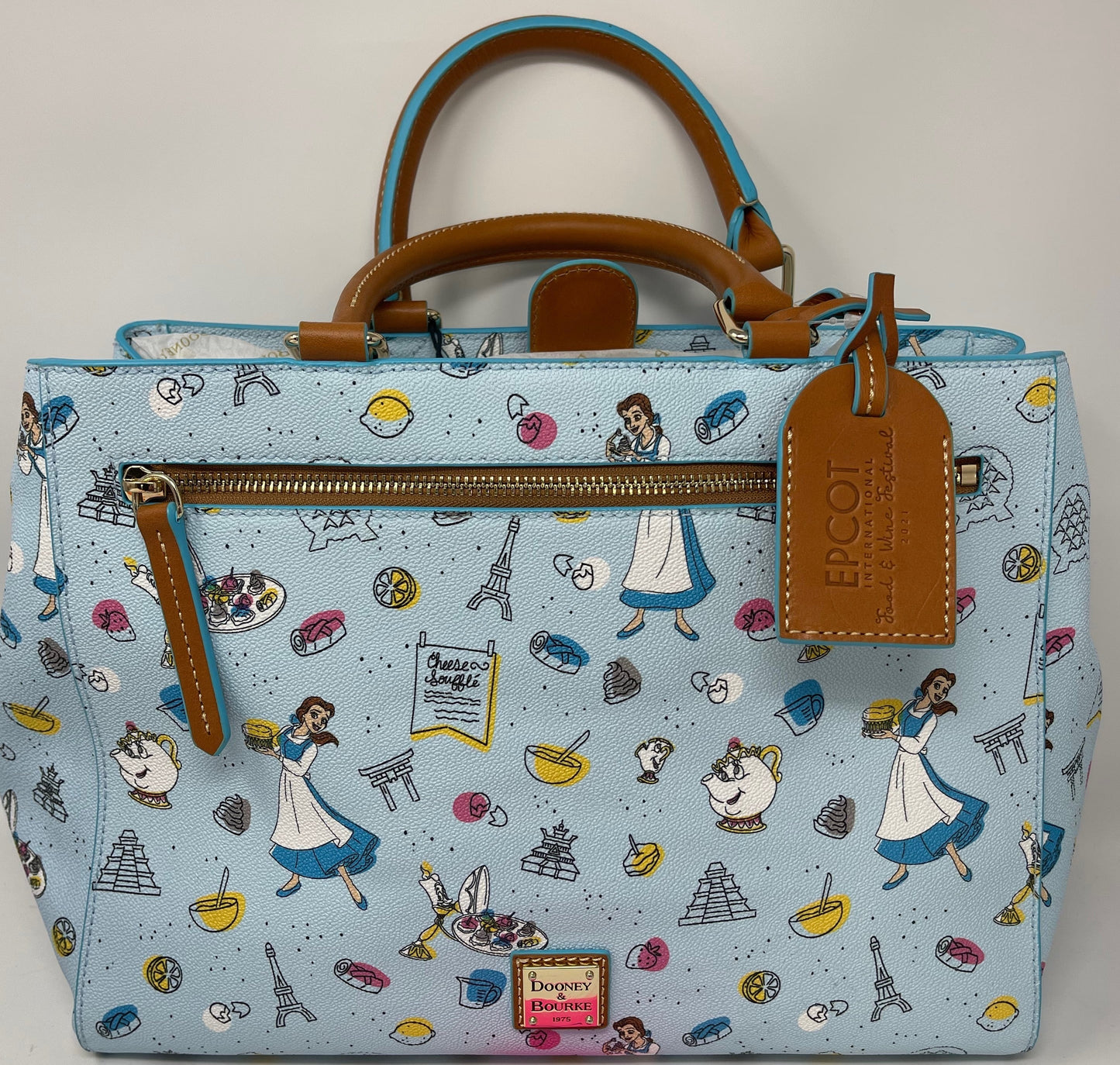 Disney Epcot Beauty and the Beast Belle Dooney & Bourke Zip