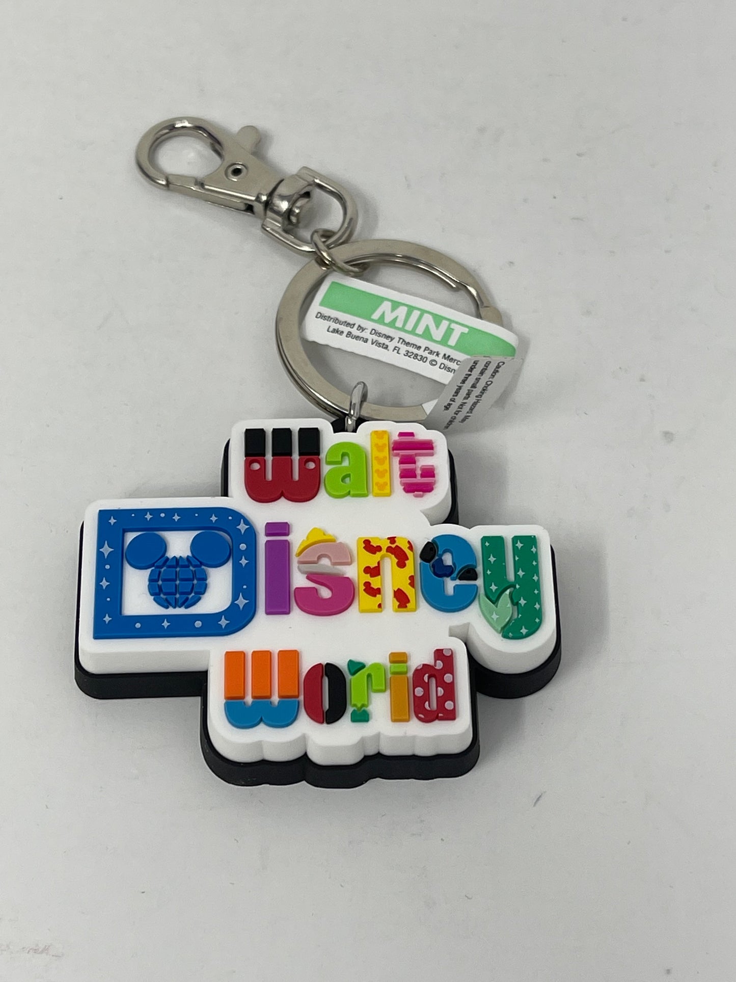 Walt Disney World Character Rubber Keychain Clip