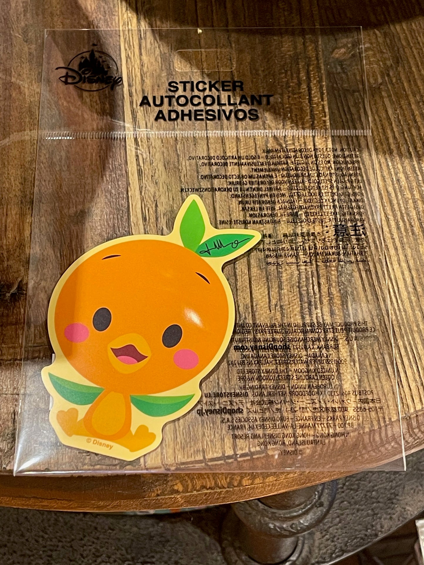 Disney Orange Bird Tech Sticker Jerrod Maruyama