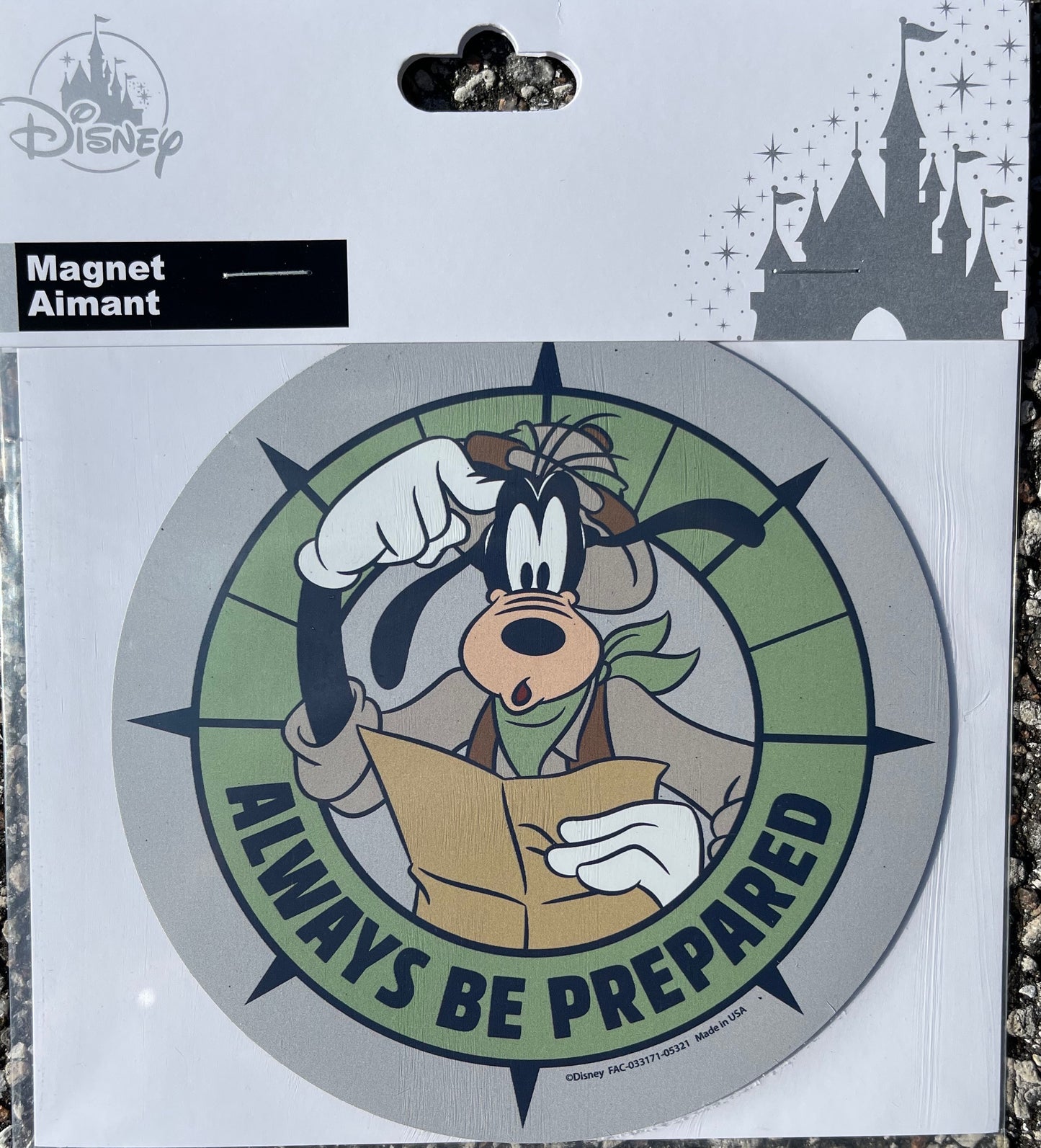 Disney Animal Kingdom Safari Goofy Always Be Prepared Magnet