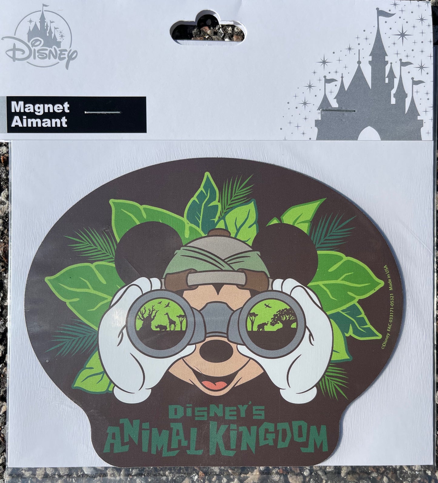 Disney Animal Kingdom Safari Mickey Magnet