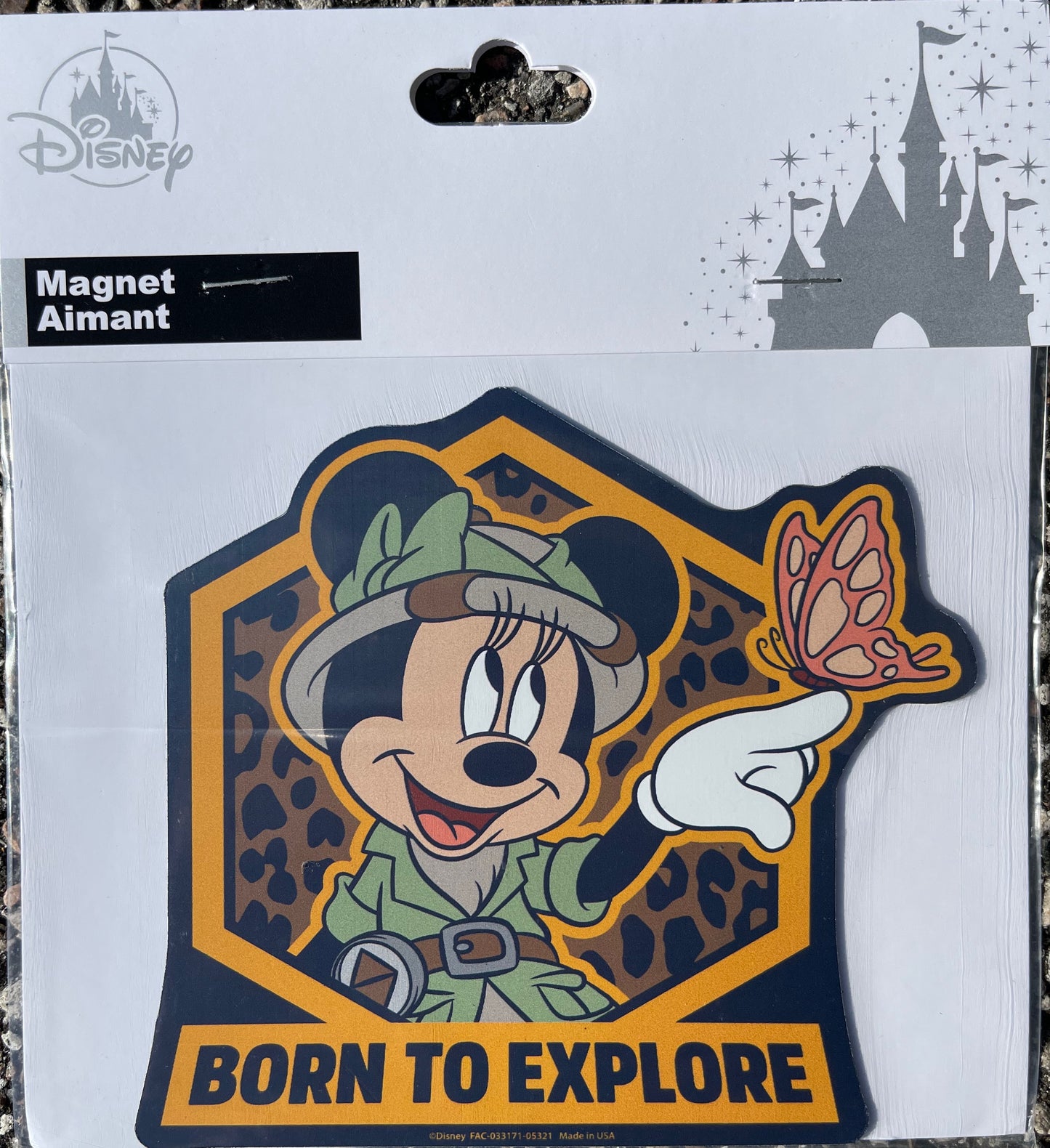 Disney Animal Kingdom Minnie Born to Explore Magnet