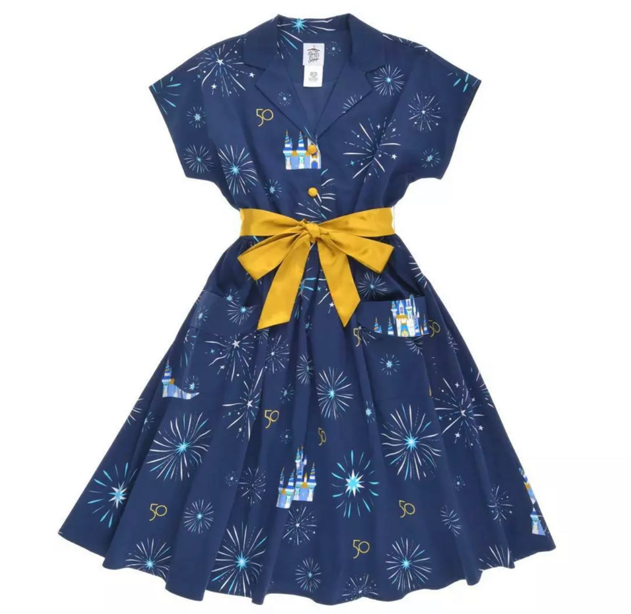 Walt Disney World 50th Anniversary Celebration Castle Dress XS/Small