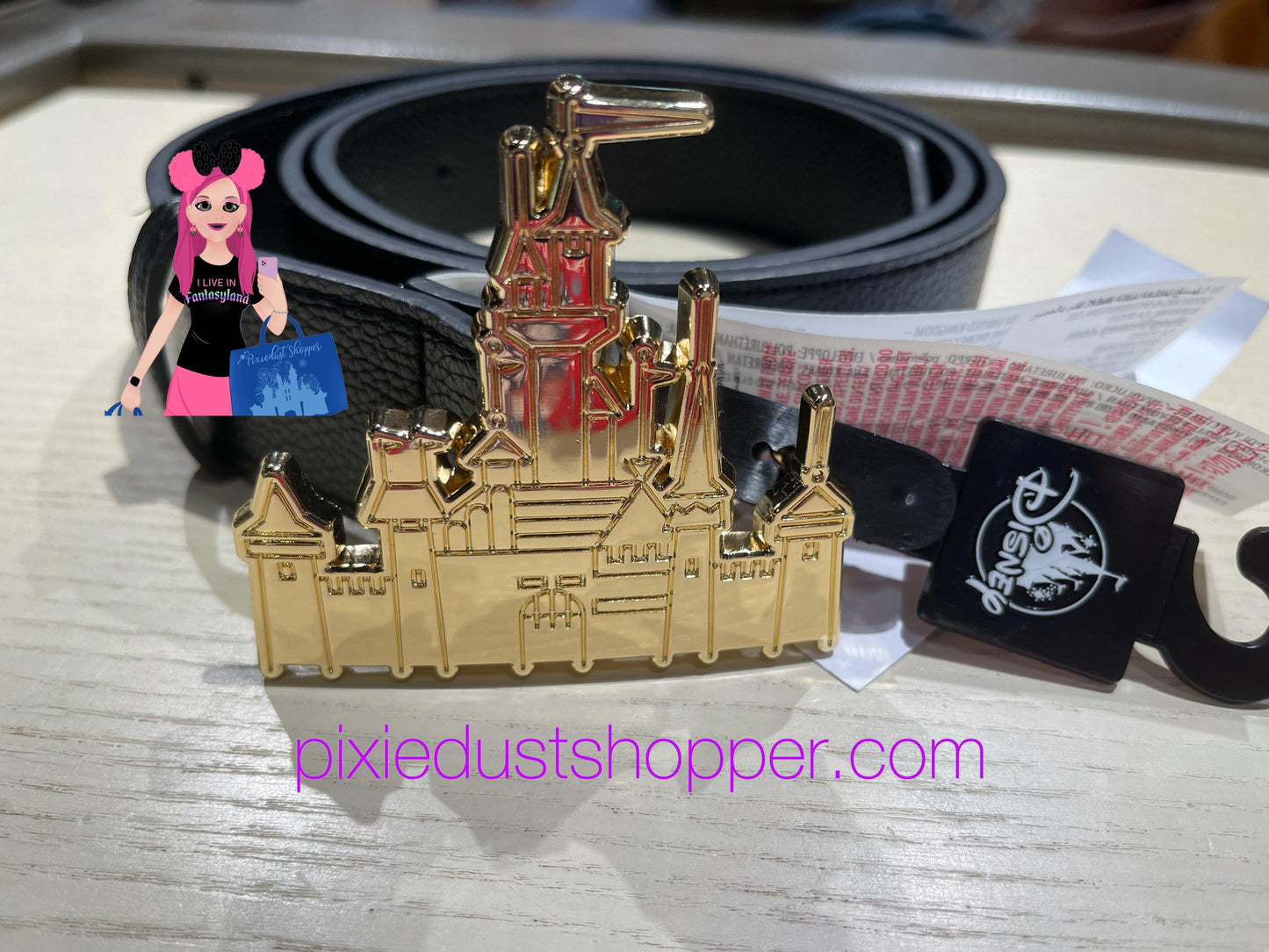 Disney Fantasyland Castle Belt for Adults - World of Treasures