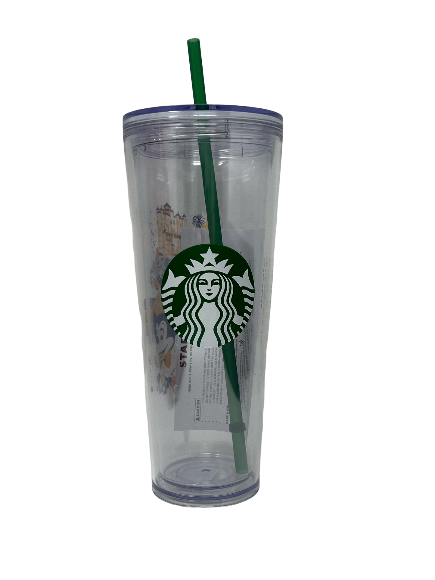 Walt Disney World 50th Anniversary Starbucks Retro Venti Tumbler with Straw