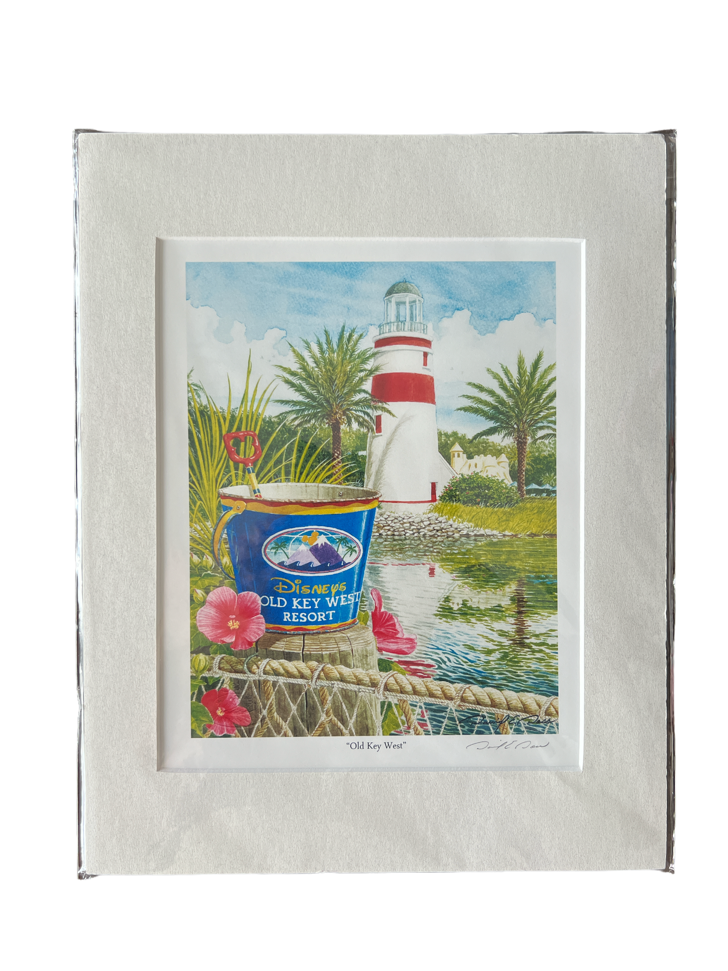 Disney “Old Key West” David Doss 11x14" Matted Print