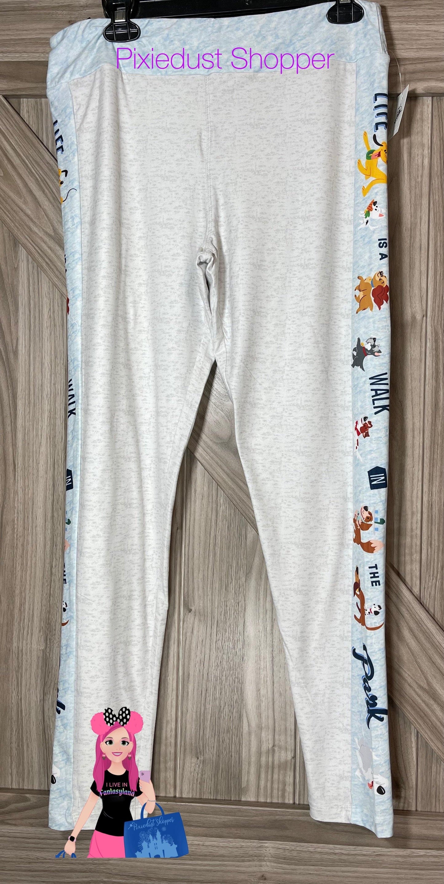 Disney Dogs Leggings A Walk in the Park for Women - World of Treasures