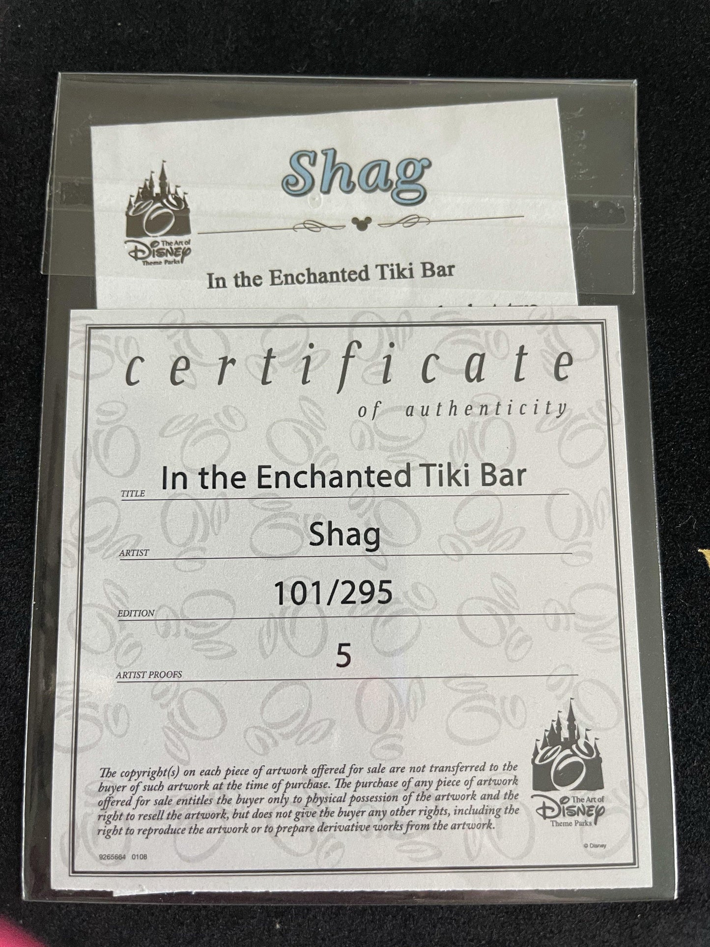 Disney SHAG Trader Sams In the Enchanted Tiki Bar LE Canvas Wrap 101/295 - World of Treasures