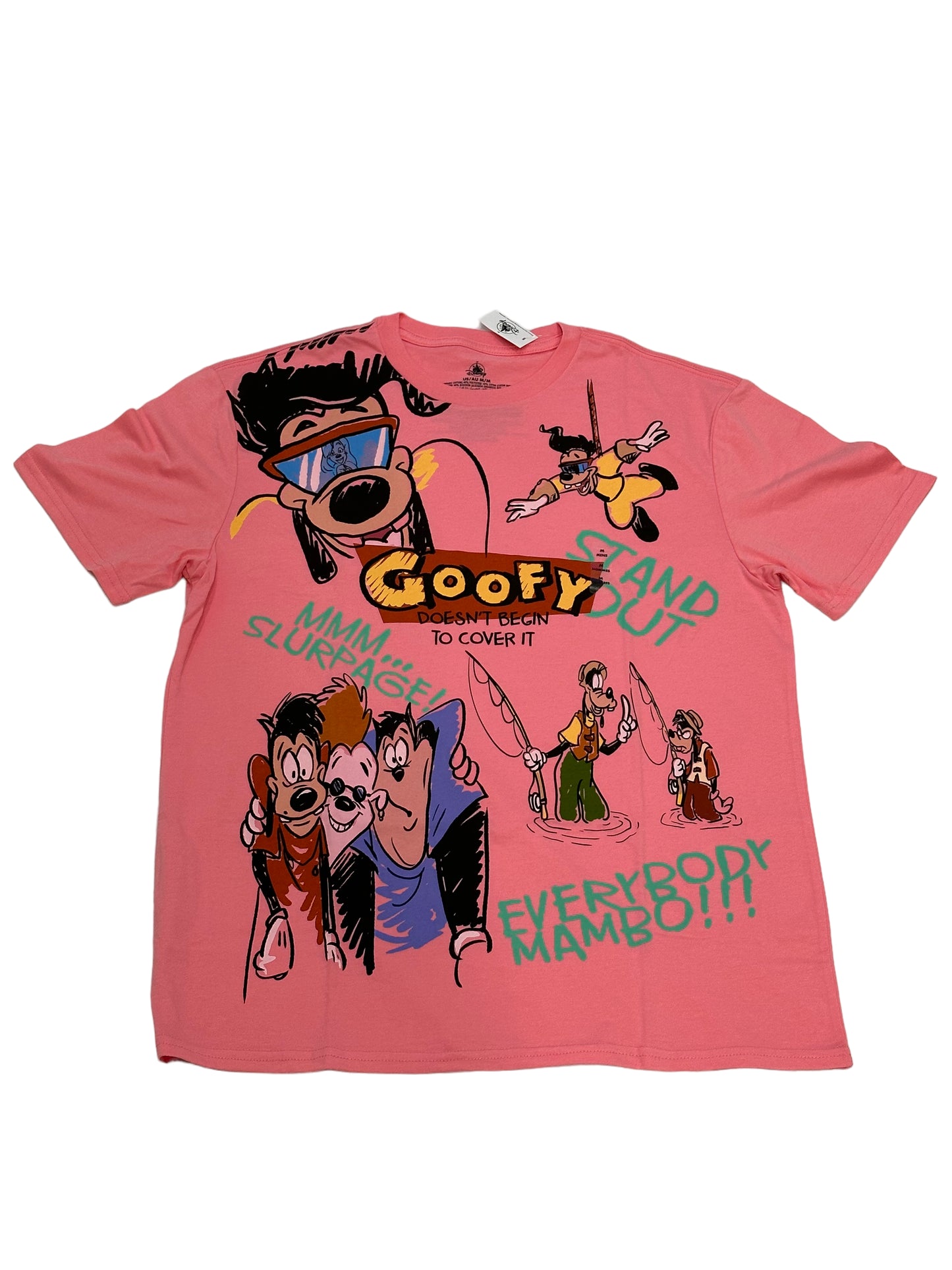 Disney Goofy, Max, Powerline, Pete Shirt Large
