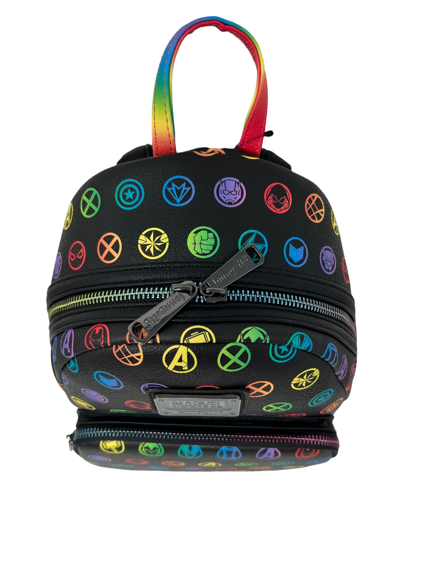 Disney Rainbow Marvel Symbol Loungefly Backpack