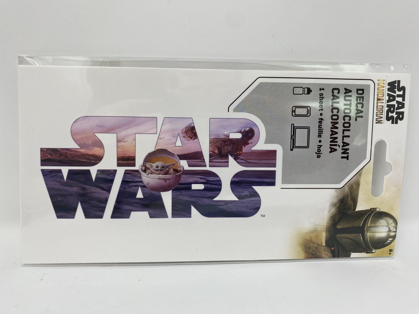 Disney Star War Mandalorian The Child Baby Yoda Vinyl Decal - World of Treasures
