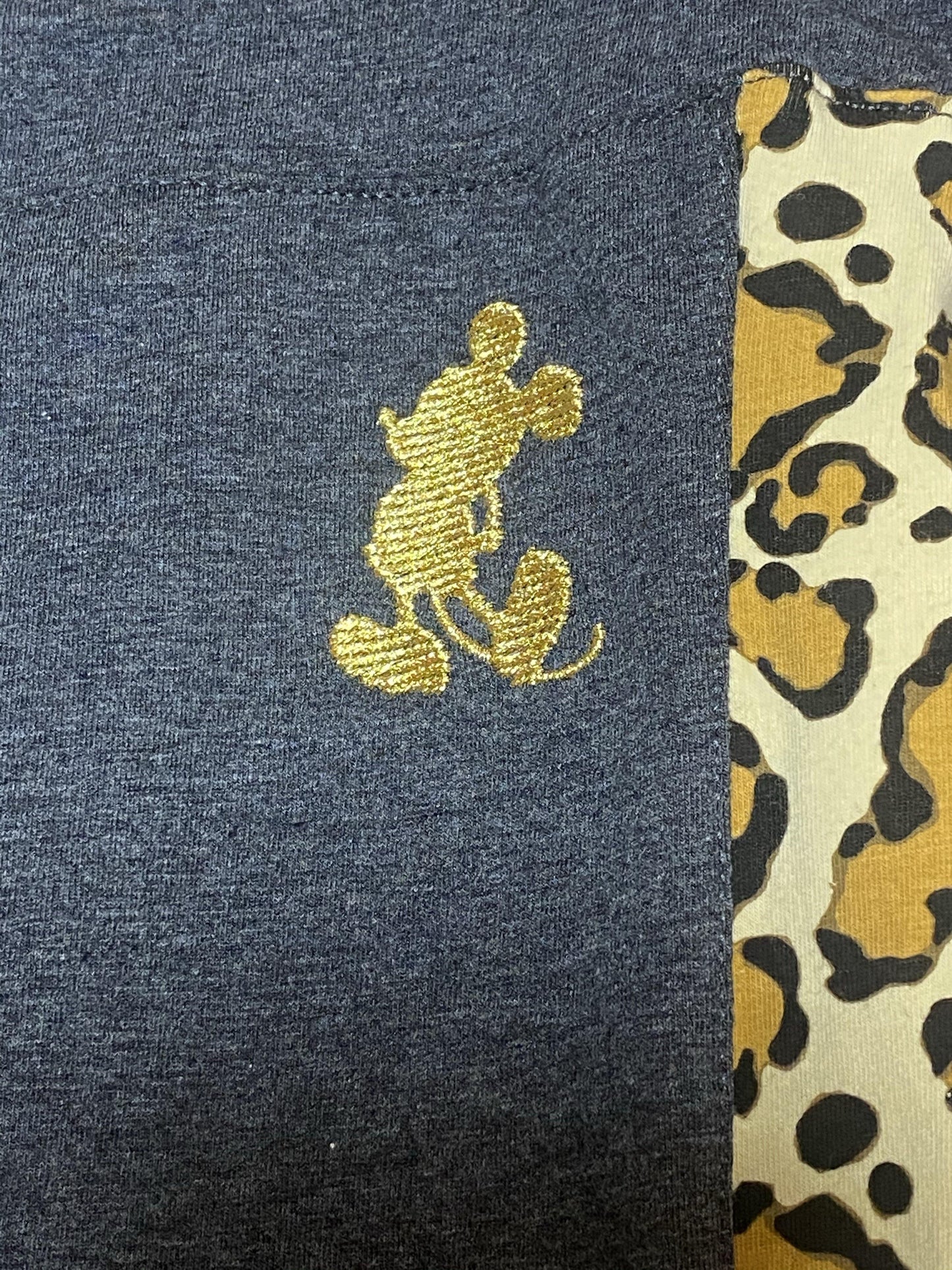 Disney Animal Kingdom Mickey Leopard Print Capri Leggings - World of Treasures