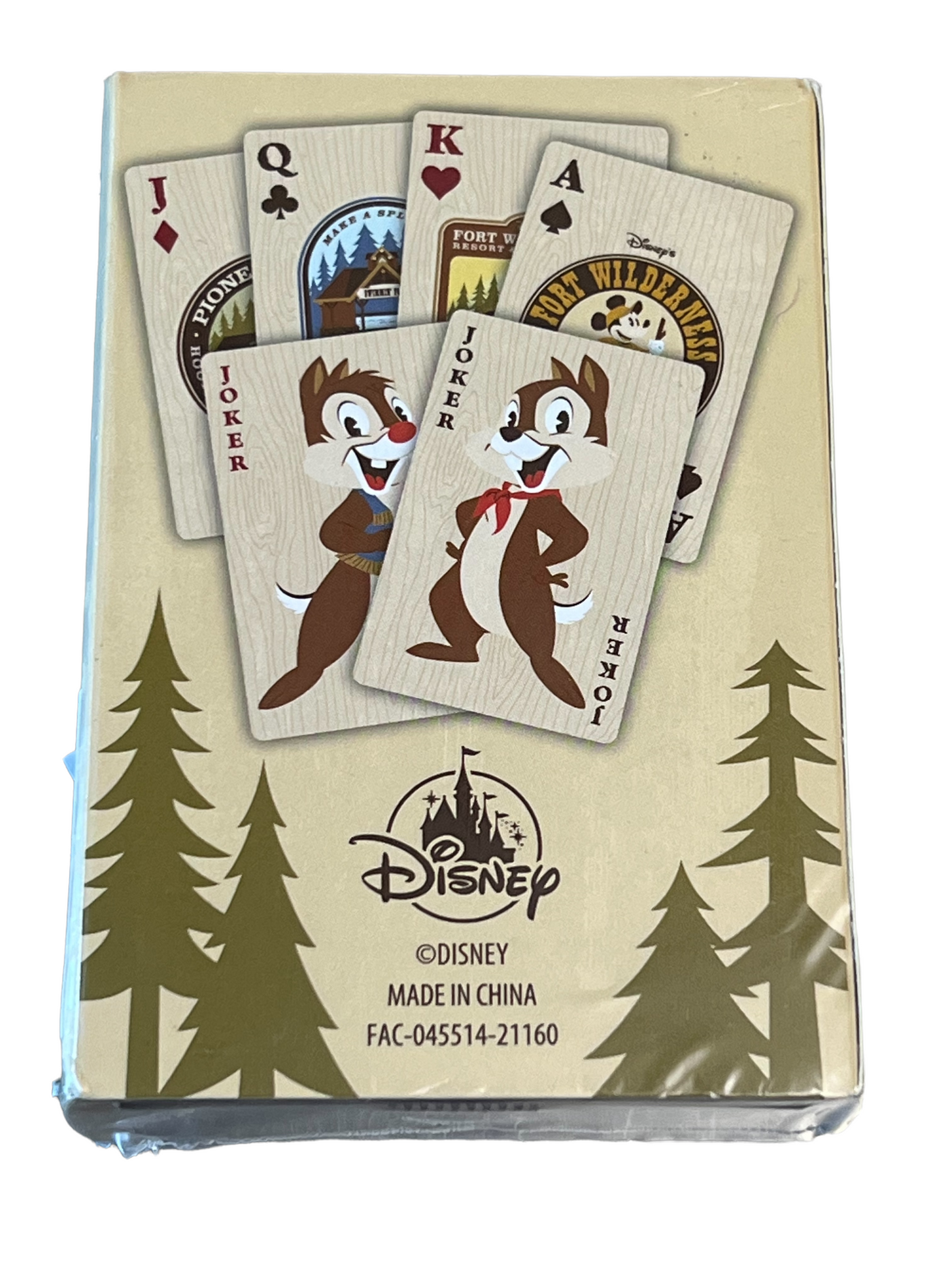 Walt Disney World 50th Anniversary Fort Wilderness Playing Cards