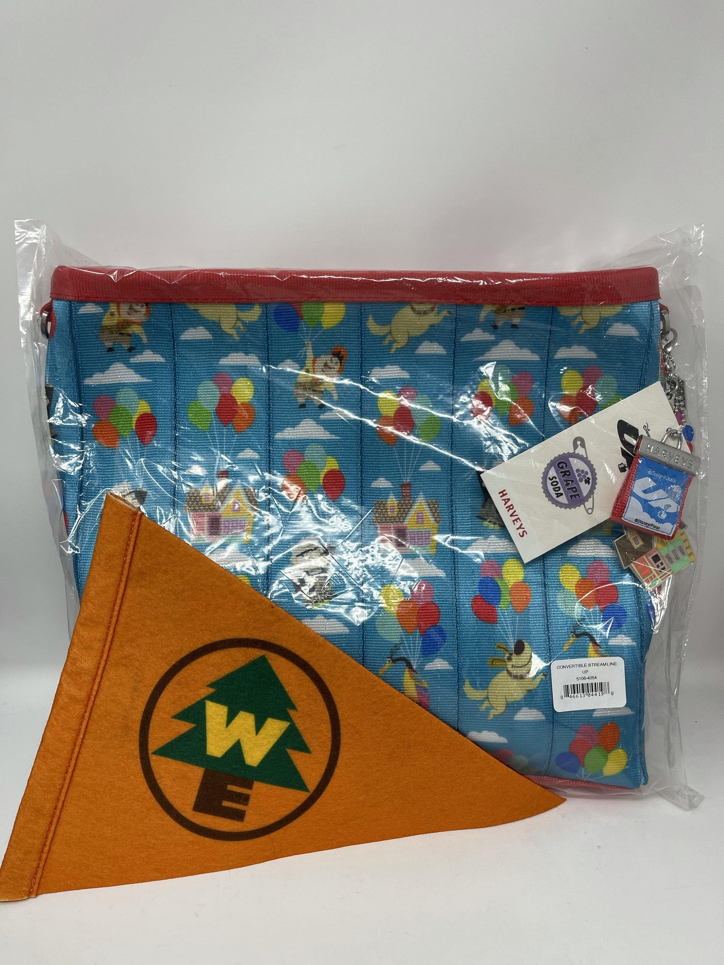 Disney Harveys UP Convertible Streamline Crossbody Purse with Pendent Flag - World of Treasures