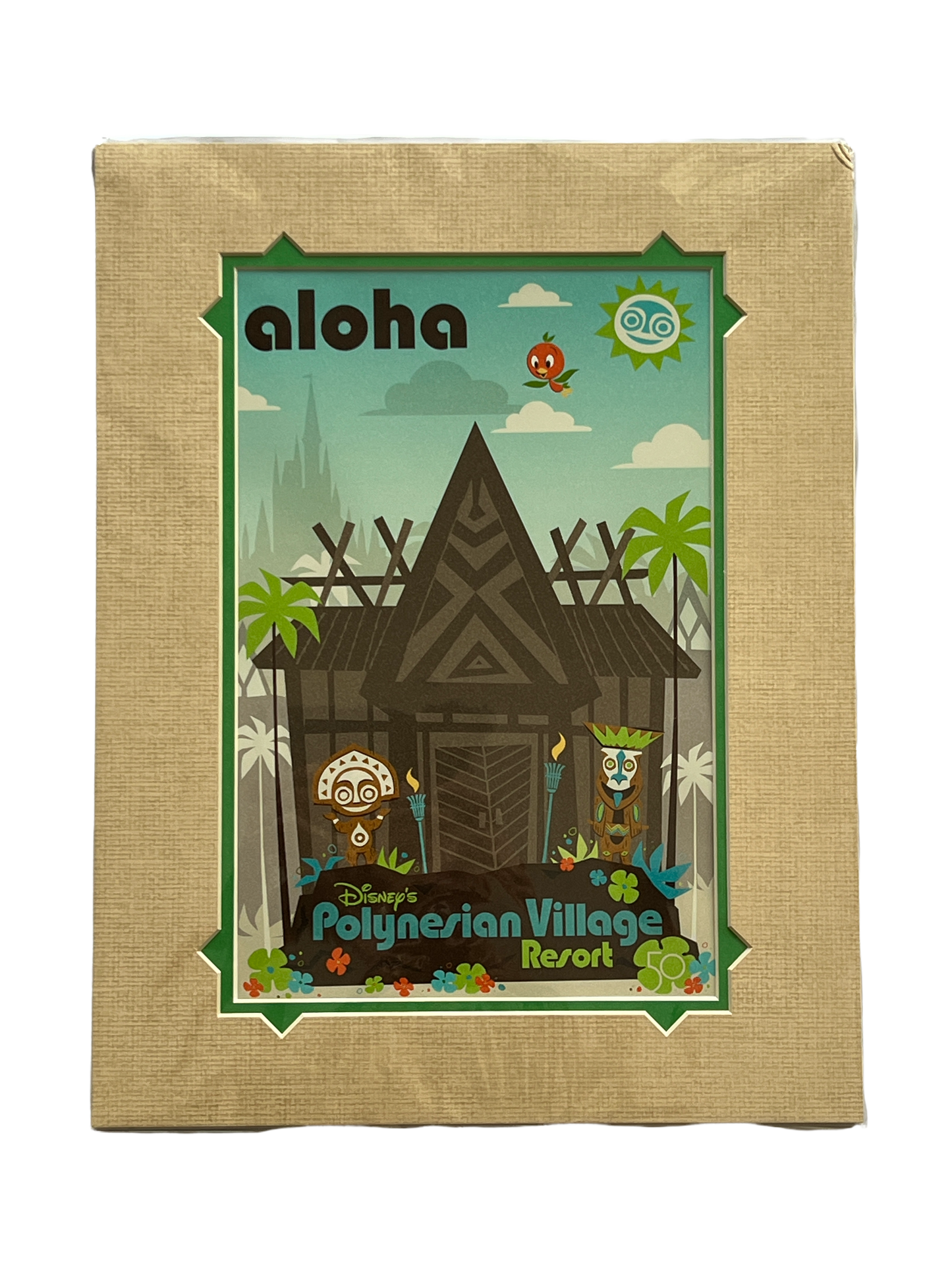 Walt Disney World 50th Anniversary Polynesian Resort Print