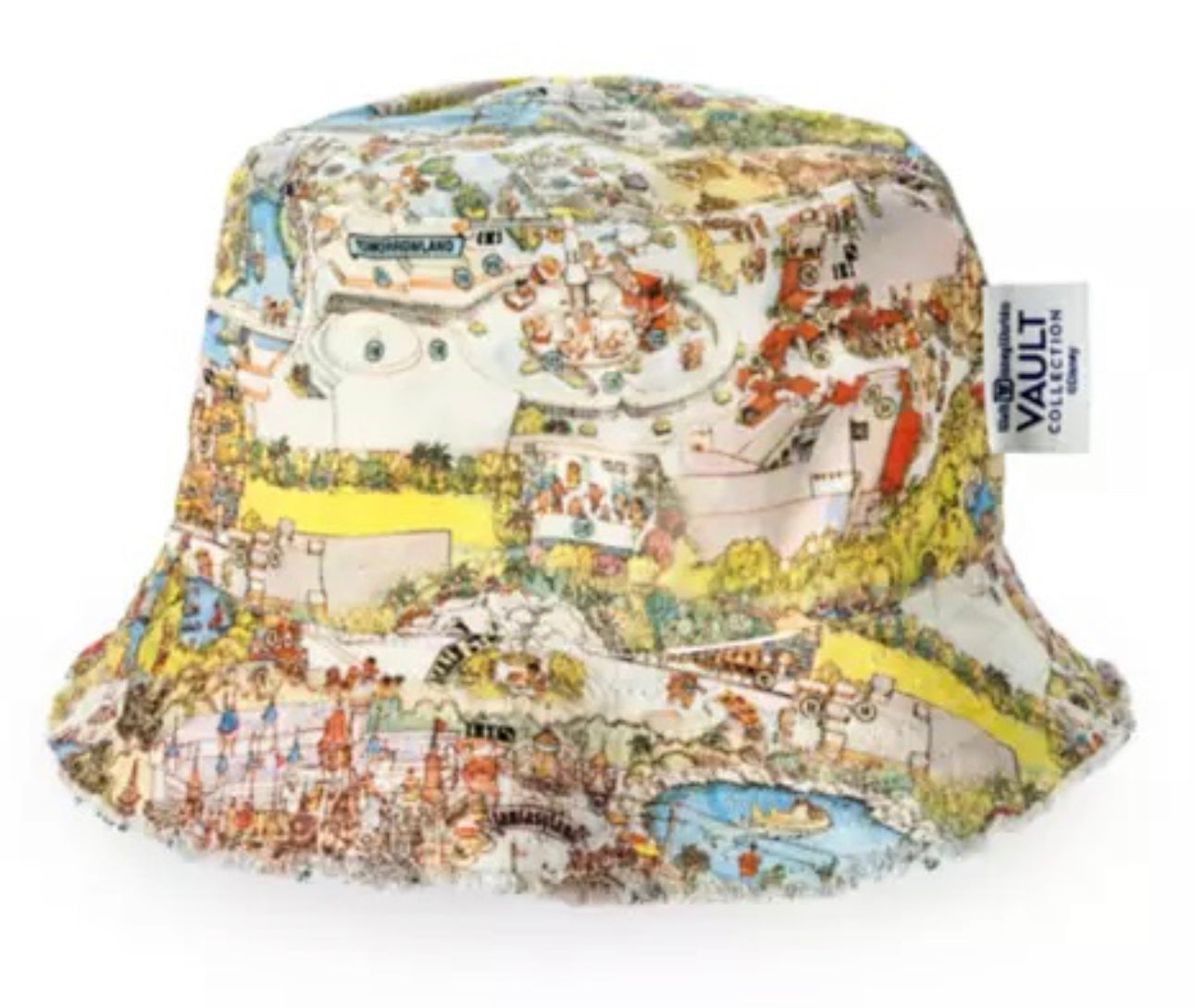 Disney World 50th Anniversary Vault Map Reversible Bucket Hat