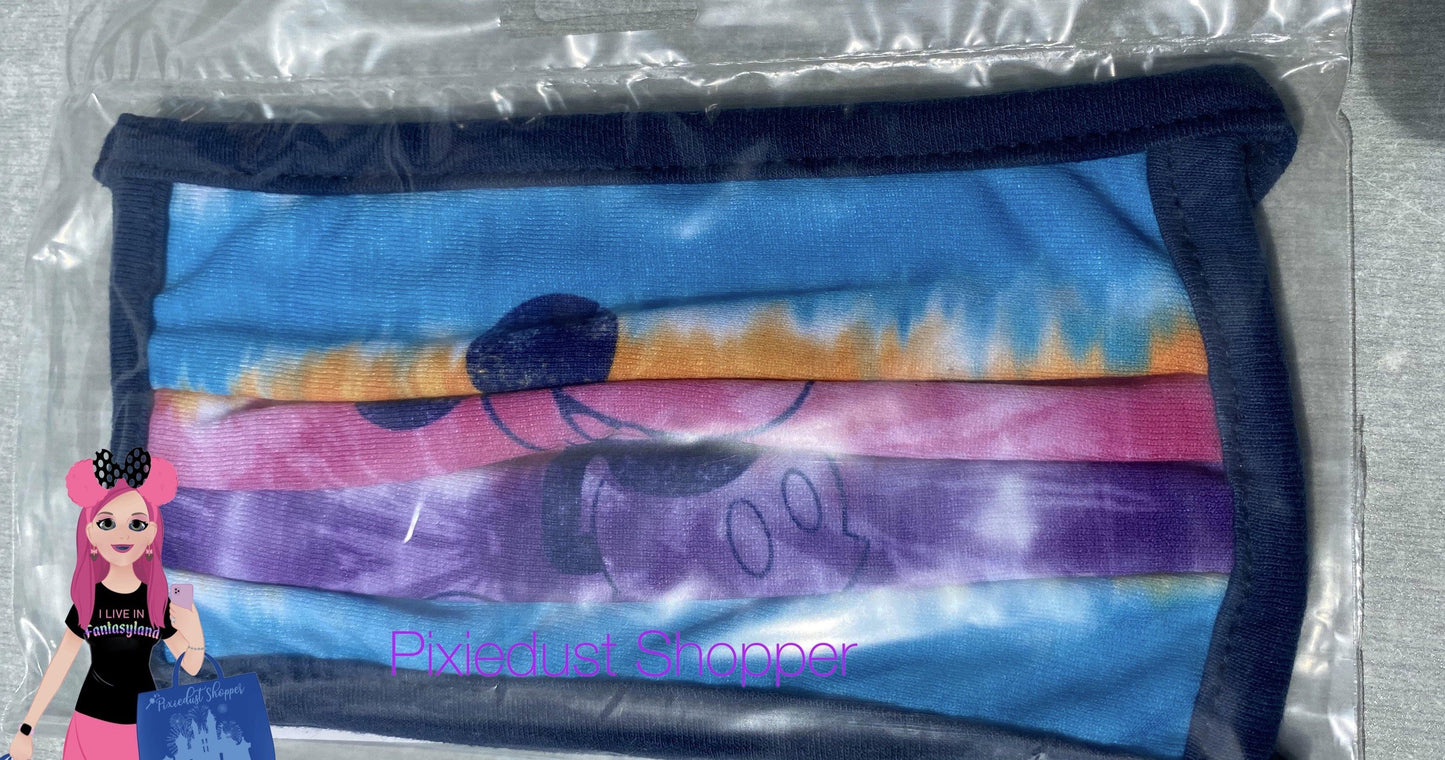 Disney Mickey Tie Dye Face Mask - World of Treasures