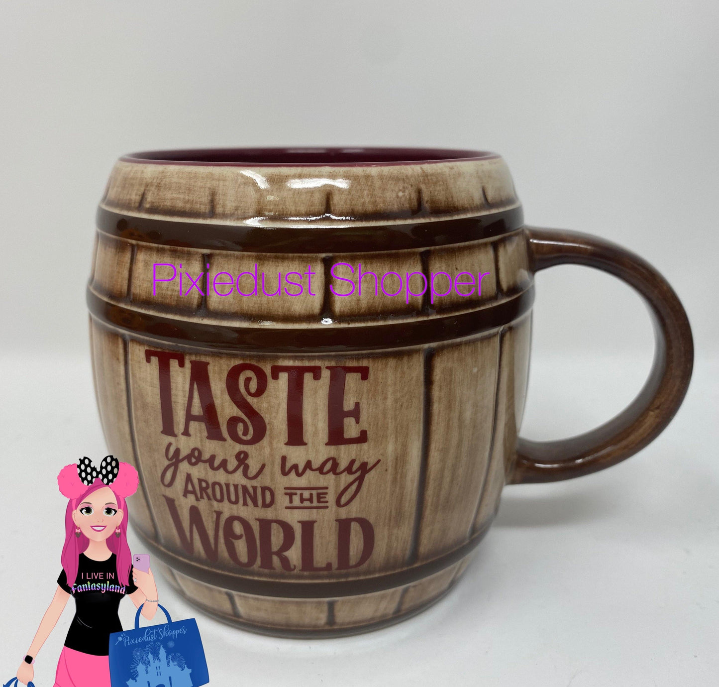 Disney Epcot Food and Wine Festival 2020 Taste Your Way Around the World Barrel Mug - World of Treasures