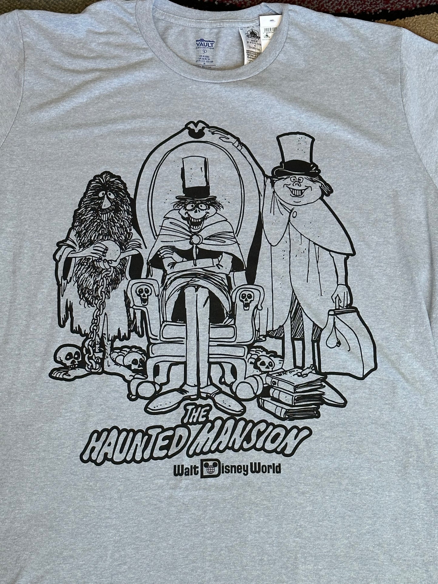 Disney World 50th Anniversary Vault Collection Haunted Mansion Shirt Hitchhiking Ghosts XL