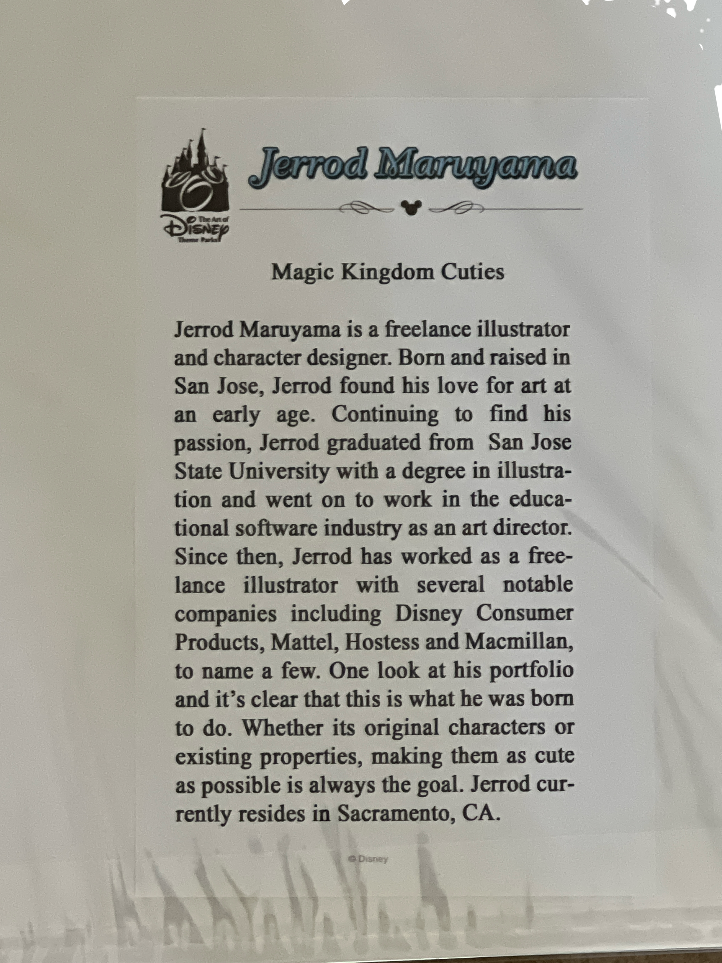 Disney “Magic Kingdom Cuties” Matted Print by Jerrod Maruyama