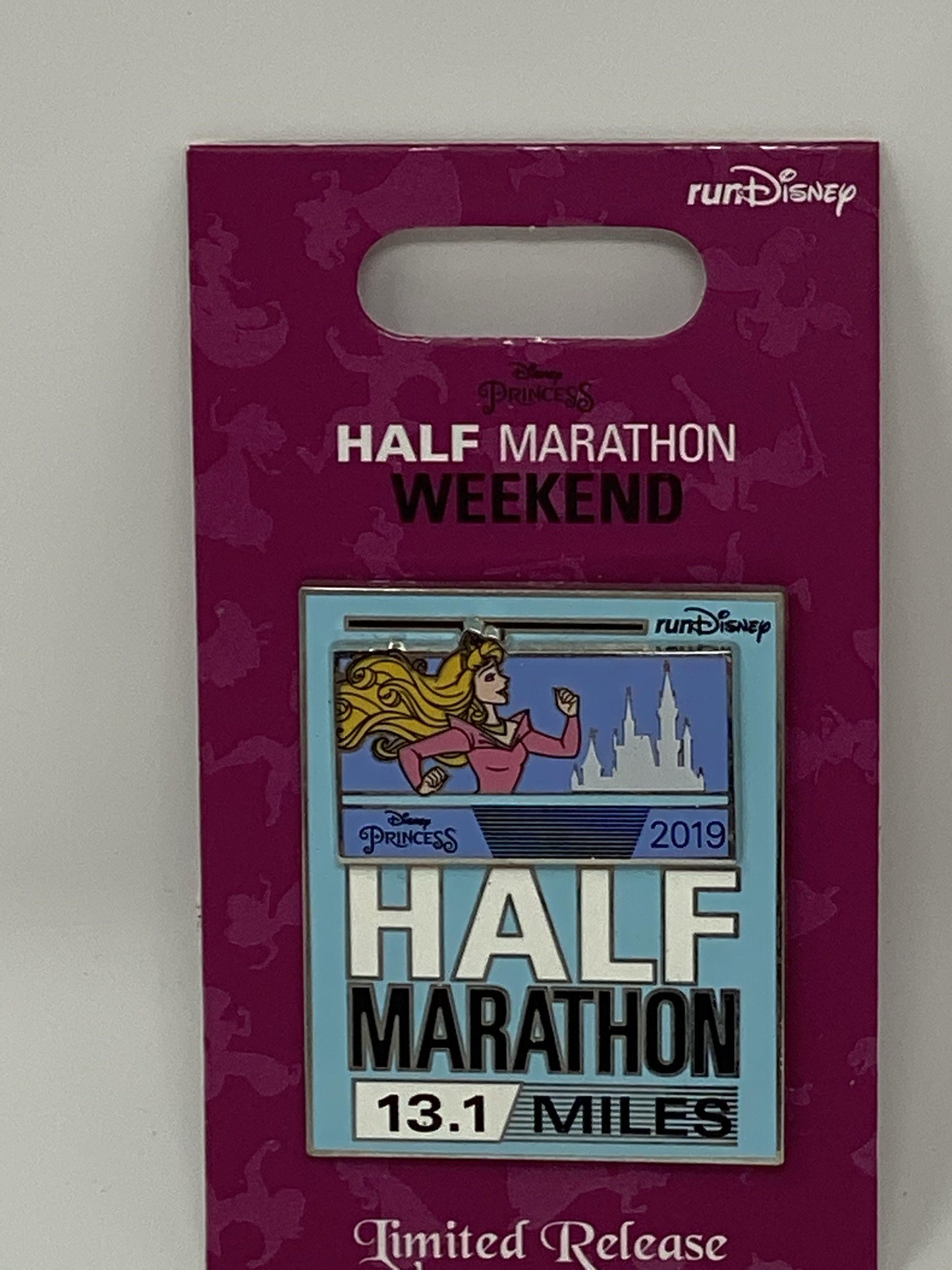RunDisney 2019 Princess Half Marathon 13.1 Miles Aurora Weekend Pin - World of Treasures