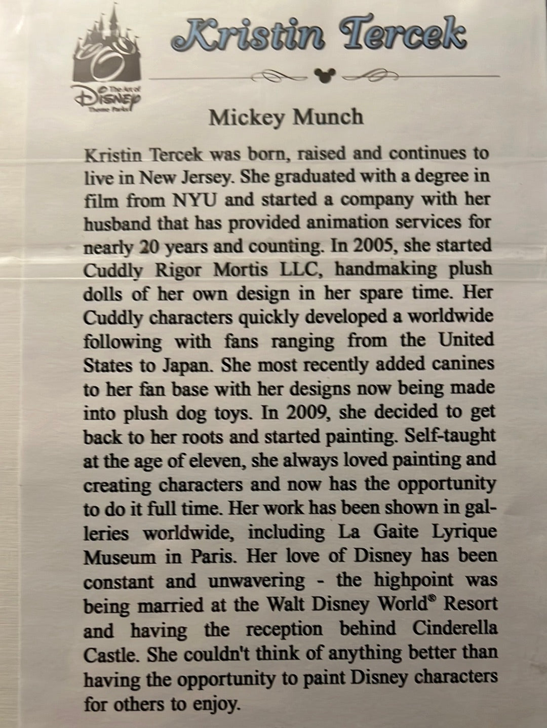 Disney "Mickey Munch" Mickey Snacks by Kristin Tercek 14x14" Ma