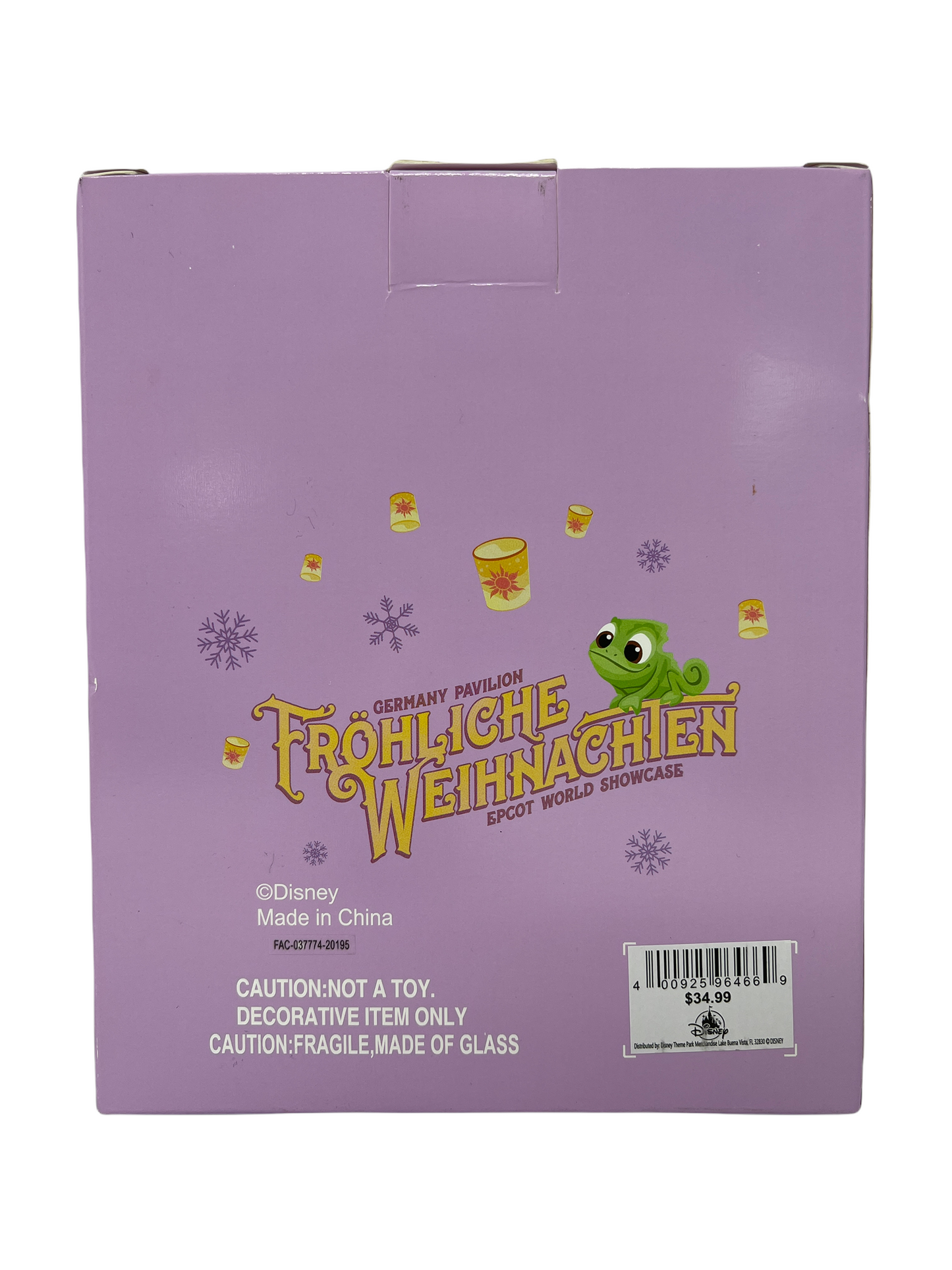 Disney EPCOT Germany Pavilion Rapunzel Glass Ornament