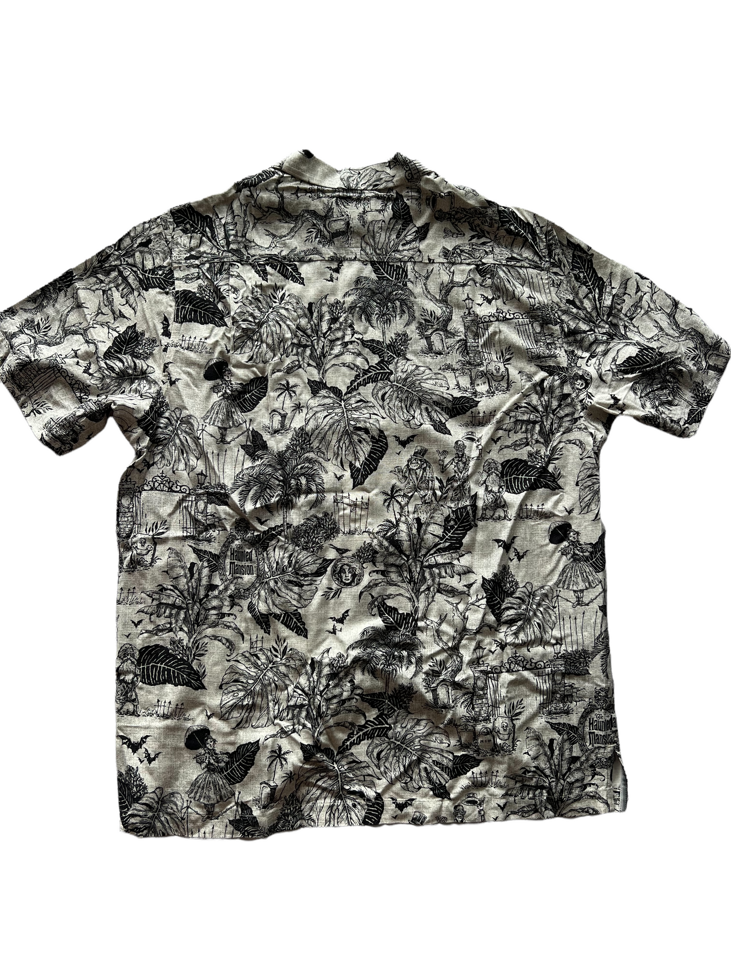 Disney Haunted Mansion Tommy Bahama Shirt XXL Hawaiian Camp Button