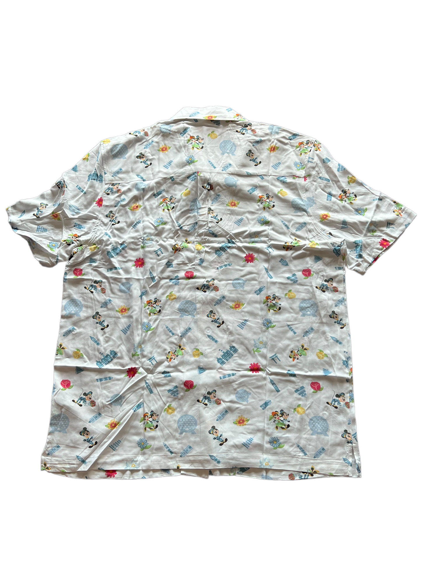 Disney Epcot Flower & Garden 2022 Mickey Button Down Shirt XL
