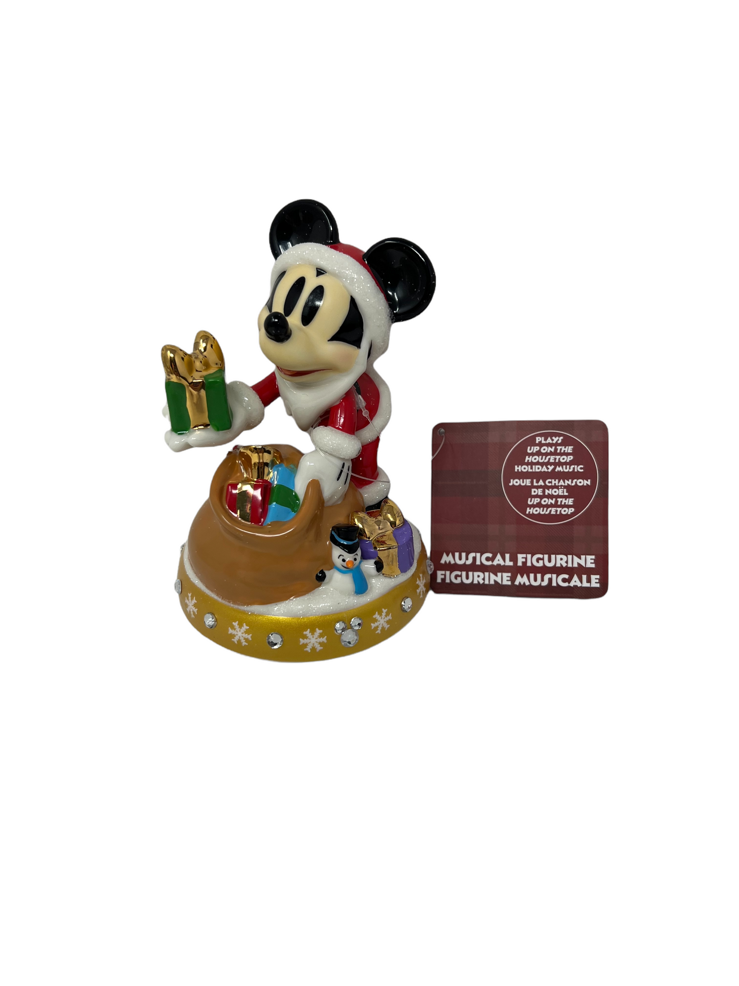 Disney Santa Mickey Musical Figurine
