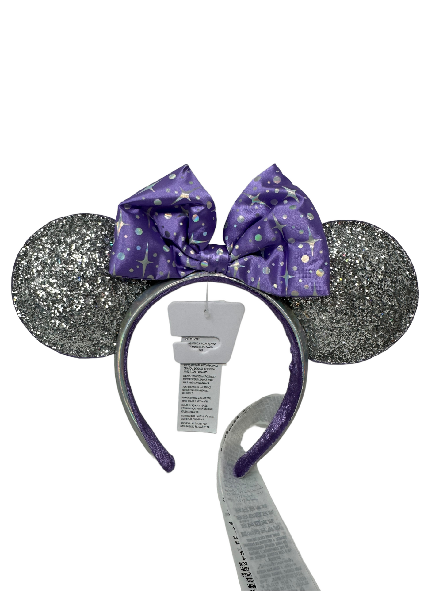 Disney Parks Magic Kingdom Tomorrowland Celestial Glitter Minnie Ear Headband