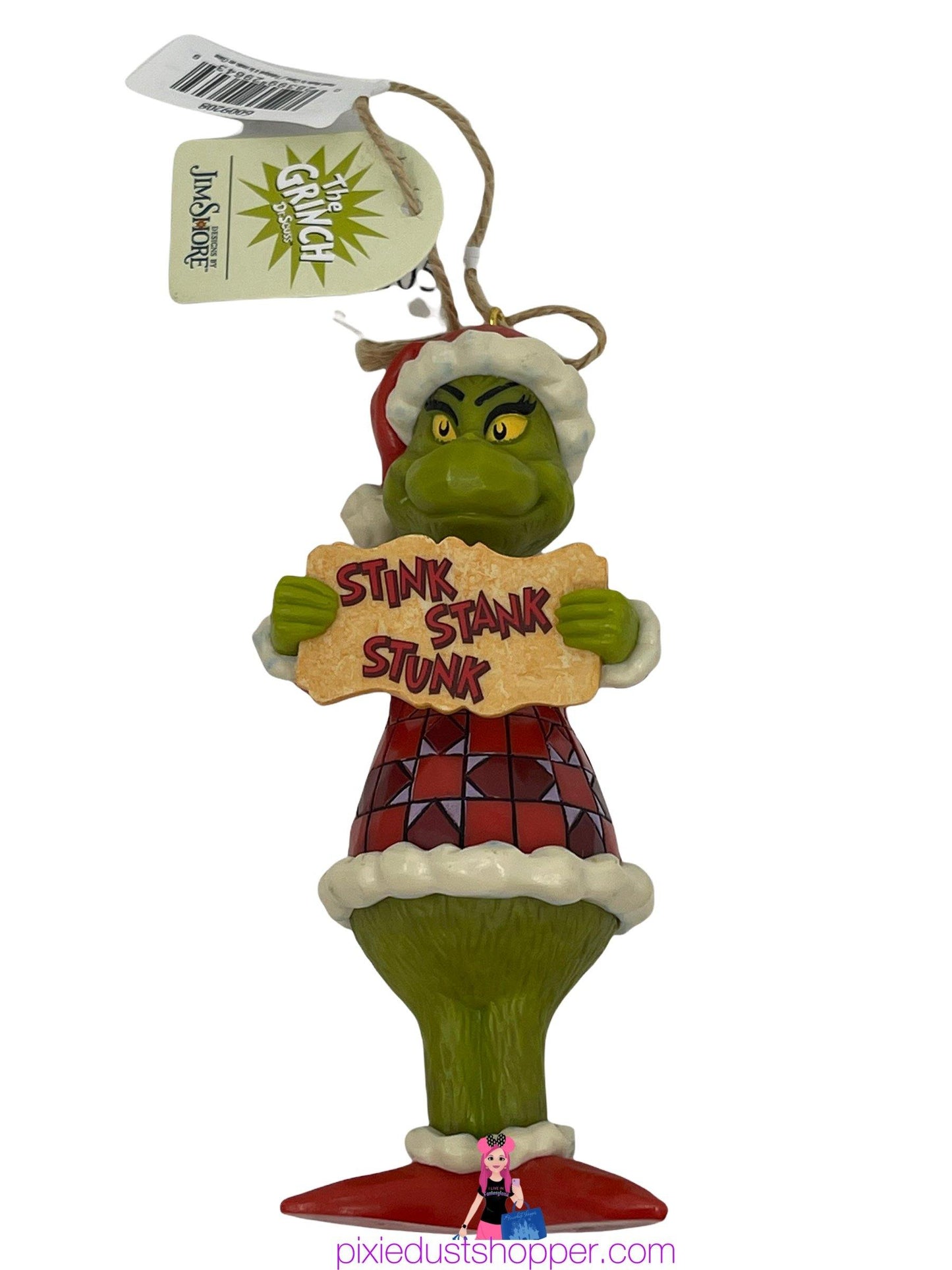 Universal Studios Dr. Suess Grinch Jim Shore Ornament - World of Treasures