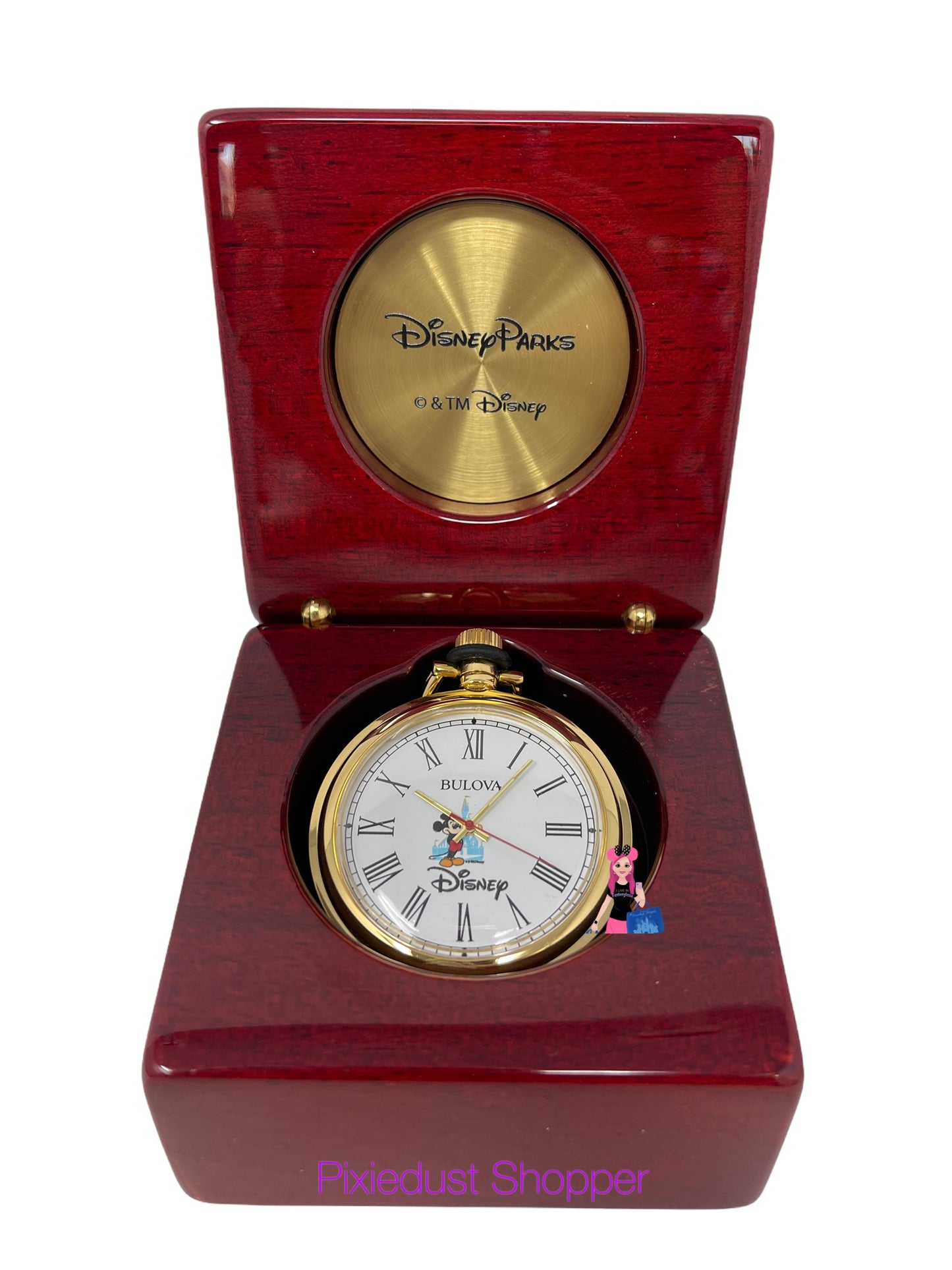 Disney Bulova Mickey Vault Collection Pocket Watch