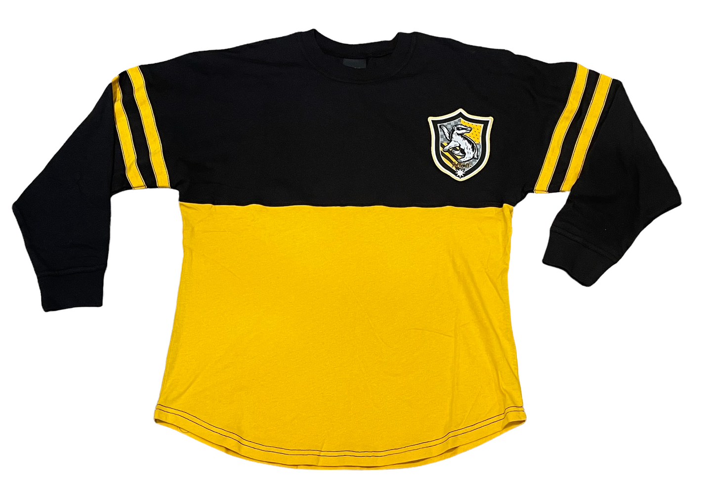 Universal Studios Harry Potter HufflePuff WingBack Long Sleeve Shirt Jersey