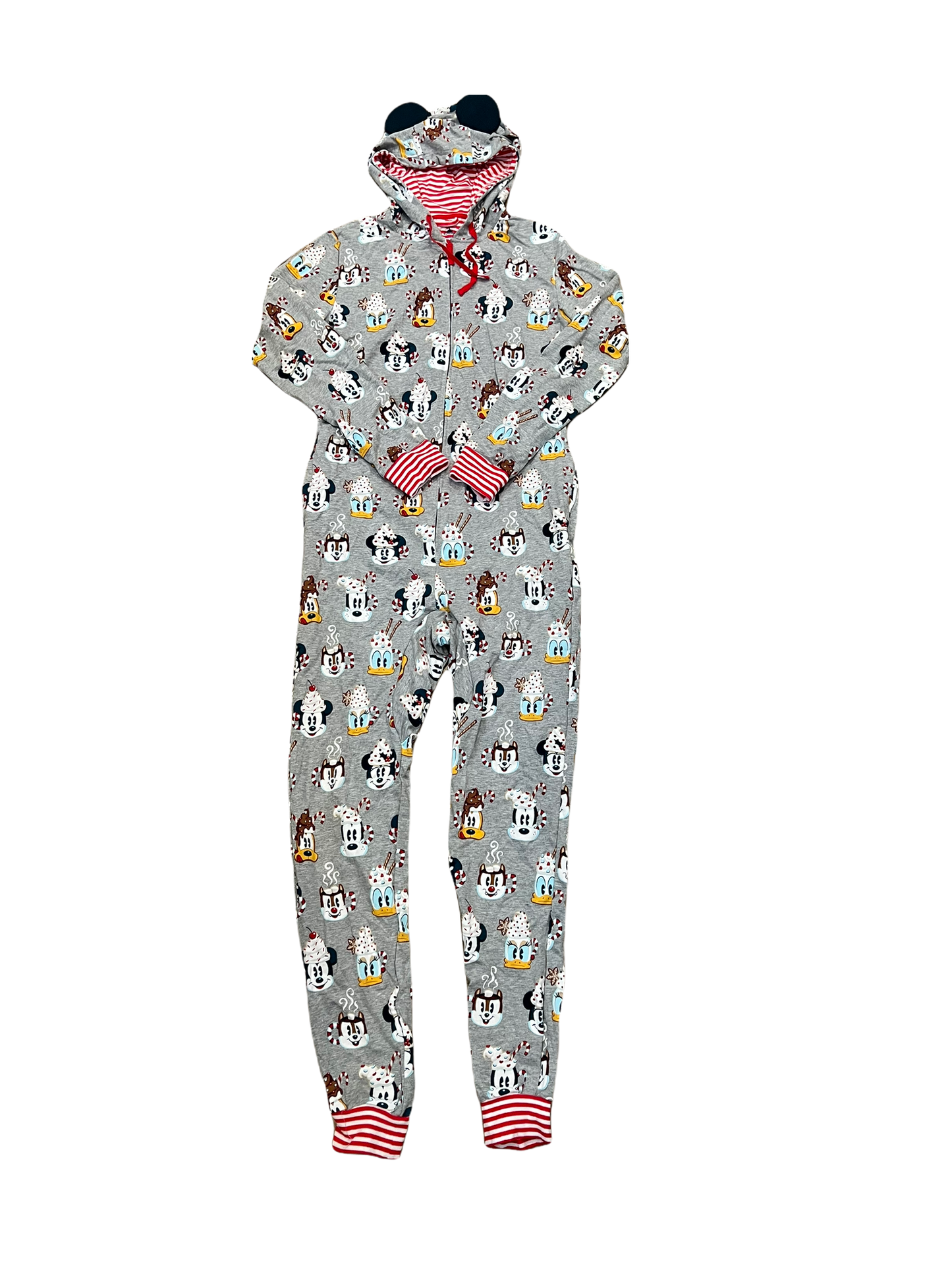 Mickey and Friends Holiday 2021 One Piece Adult Pajamas - Disney Parks XL