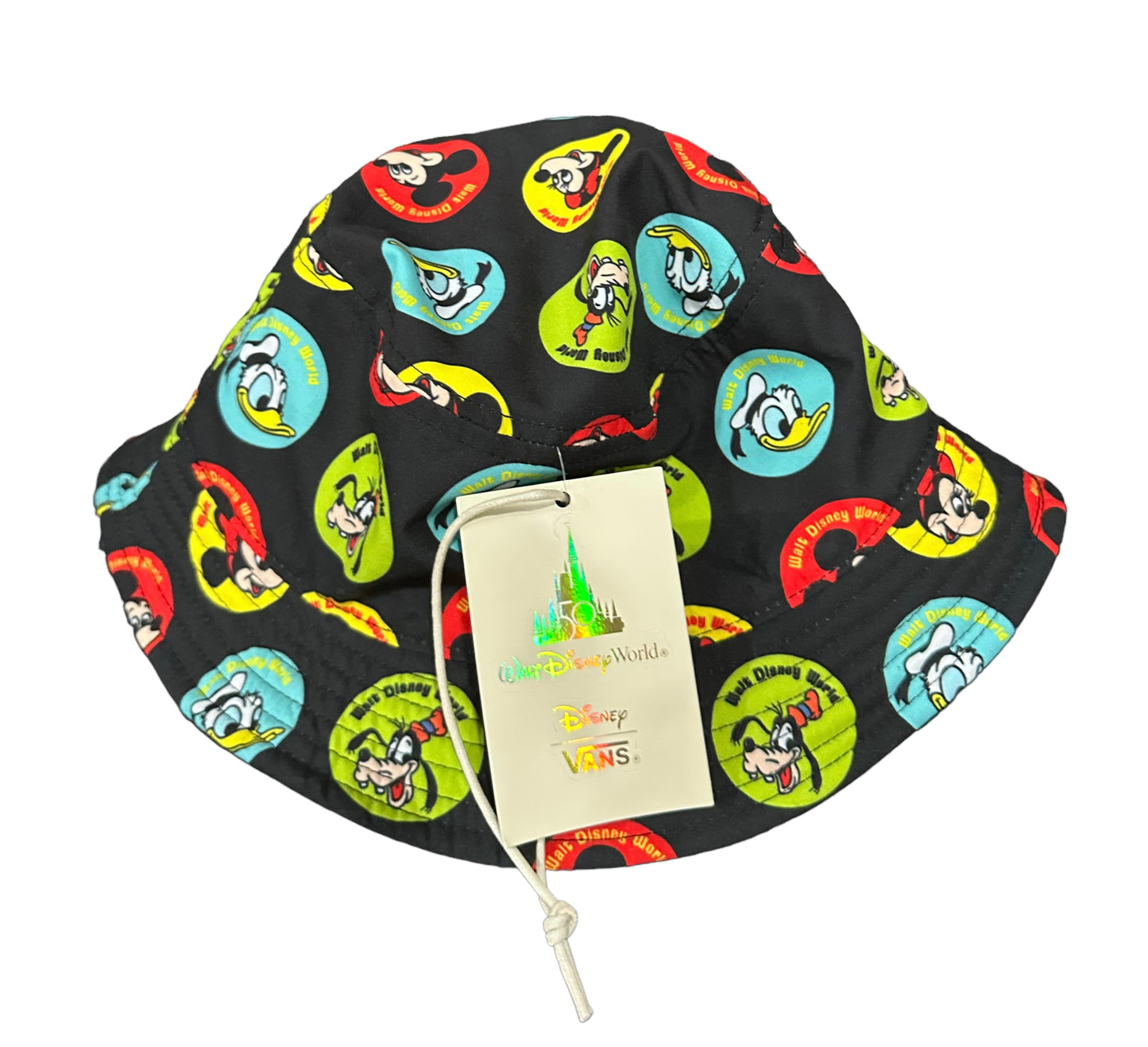 Disney World VANS Mickey and Friends Button Bucket/Beanie Hat