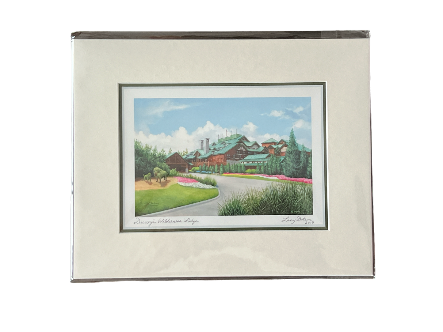 “Disney’s Wilderness Lodge” 8x10" Matted Print by Larry Dotson
