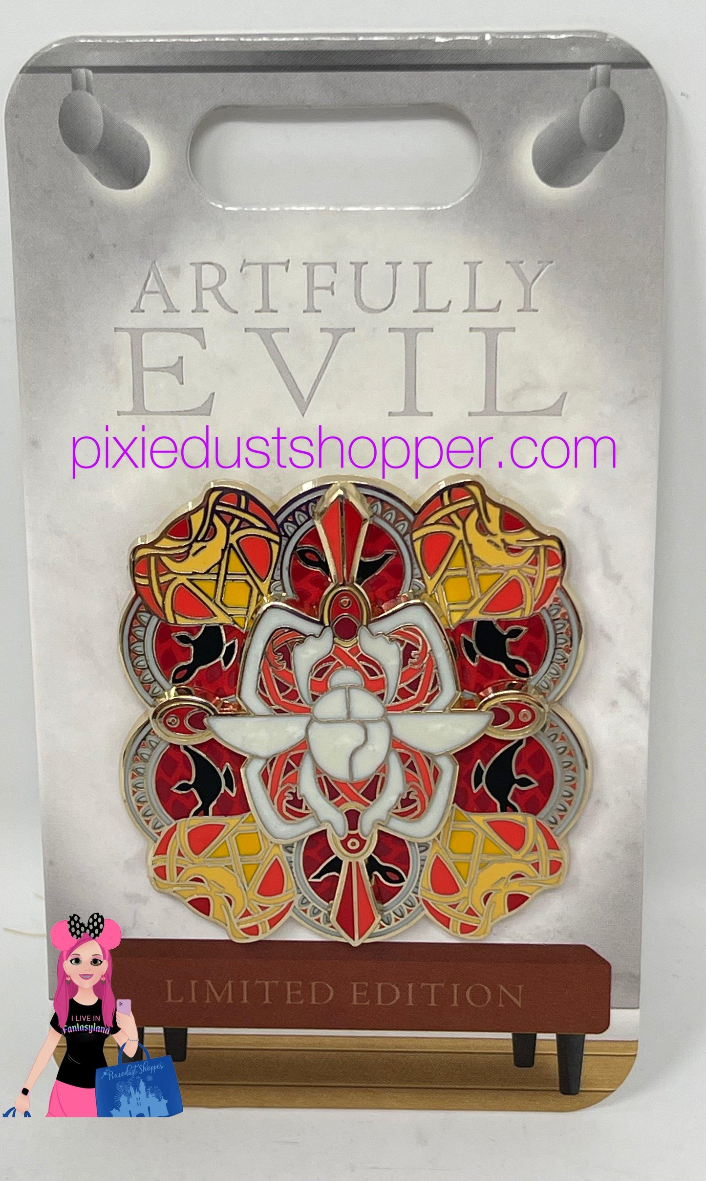 Disney Artfully Evil Aladdin Jafar Pin Limited Edition - World of Treasures