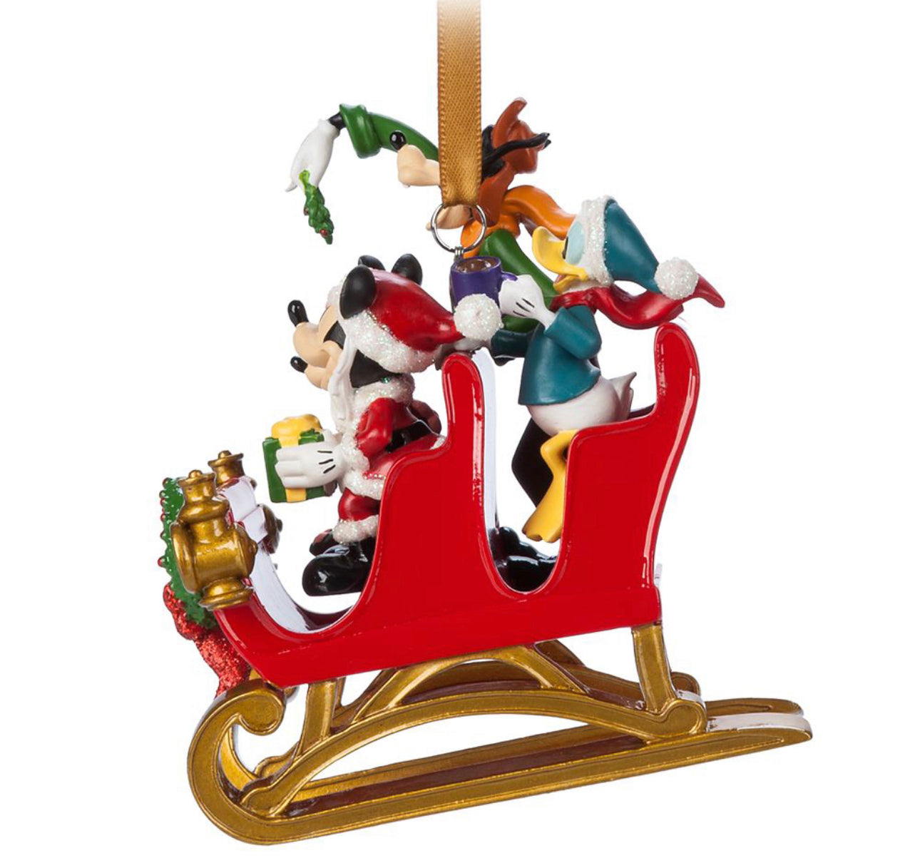 Disney Santa Mickey and Friends in Sleigh Ornament
