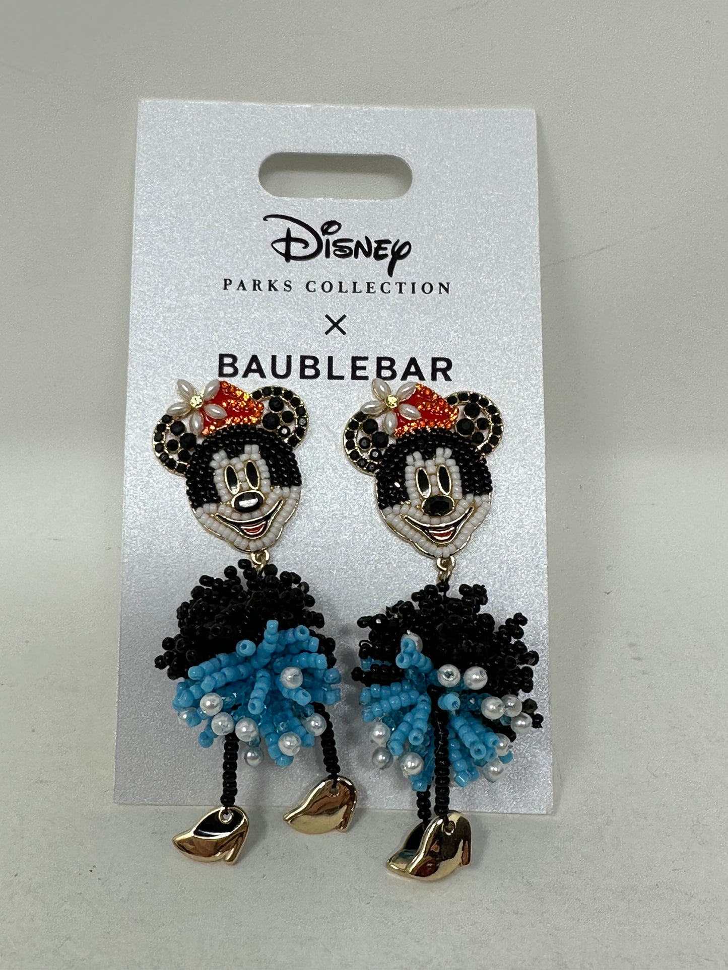 Disney x Baublebar Beaded Minnie Dangle Earrings