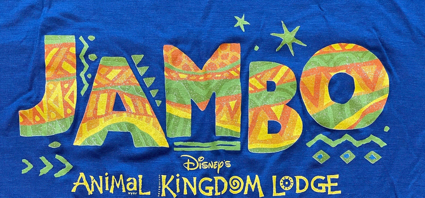 Disney Animal Kingdom Lodge Glitter Jambo Shirt for Women - World of Treasures