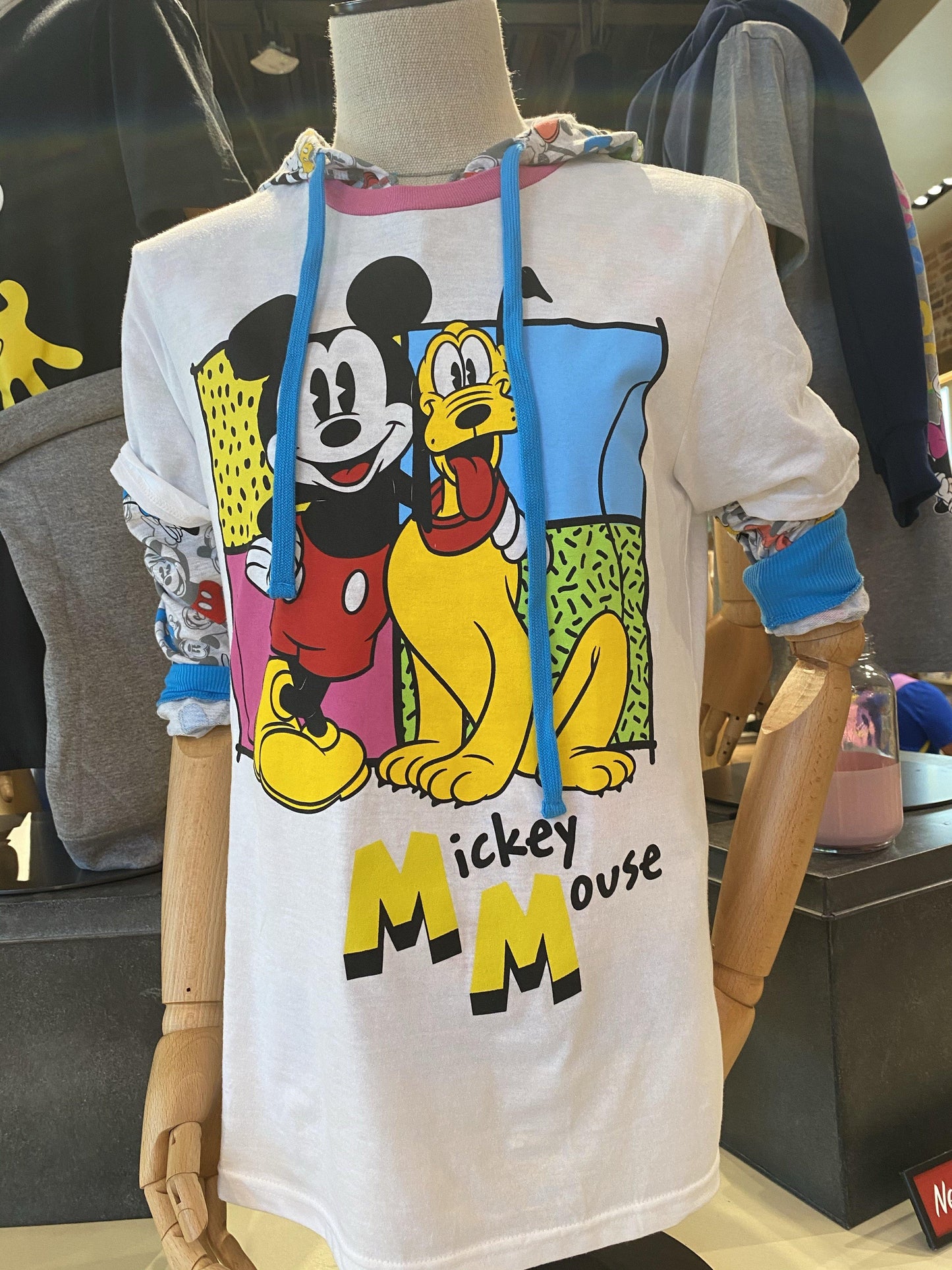 Disney Retro Mickey Mouse and Pluto Ringer Shirt - World of Treasures