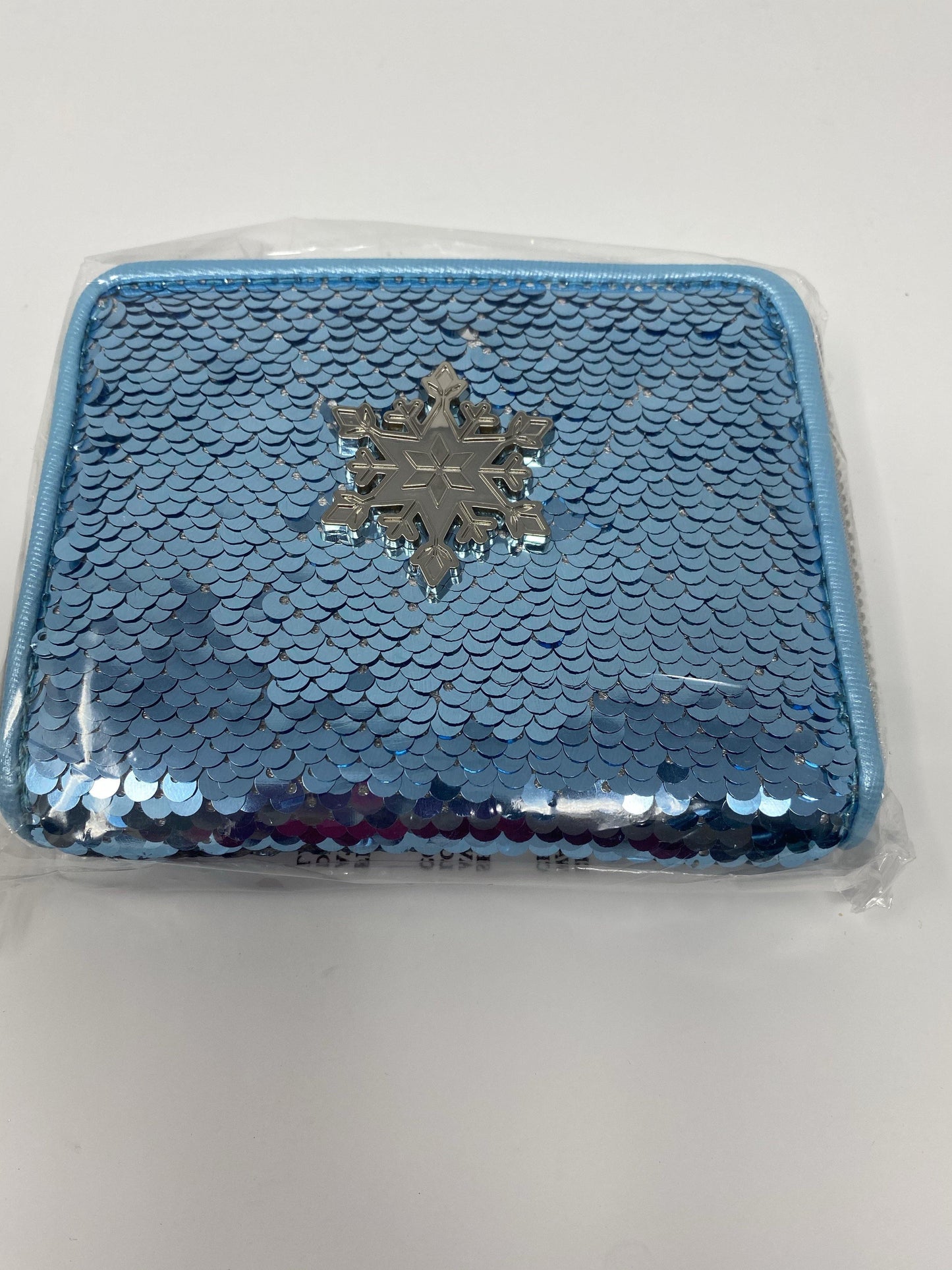 LOUNGEFLY X DISNEY FROZEN ELSA REVERSIBLE SEQUIN ZIP AROUND WALLET - World of Treasures