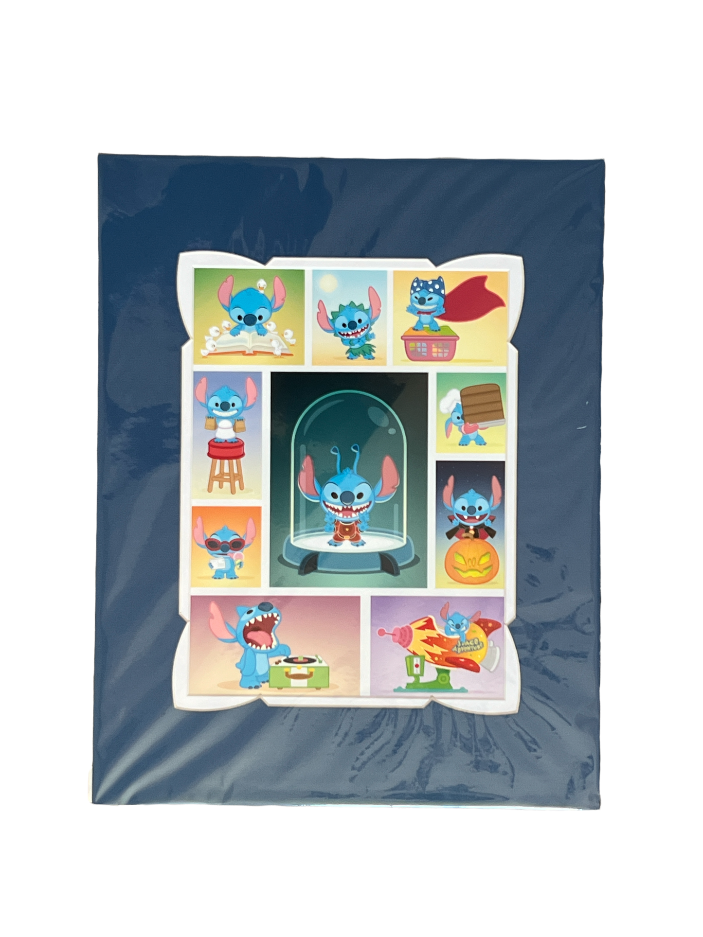 Festival of Arts “Experiment of Cute” Stitch By Jerrod Maruyama 14x18" Matted Pr