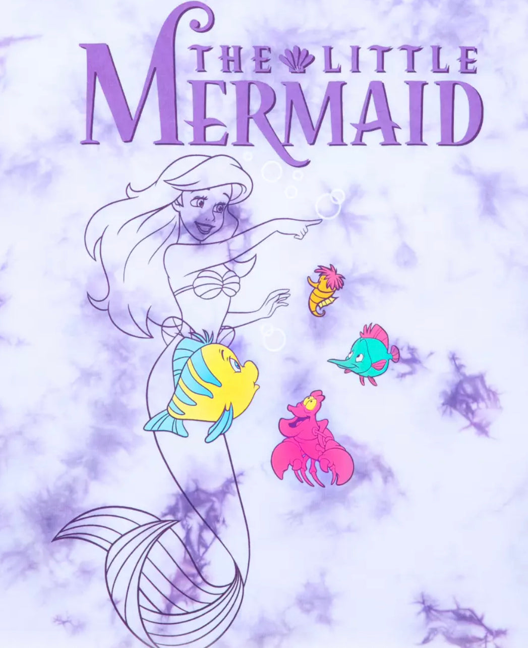 Disney The Little Mermaid Tie Dye Ariel Shirt